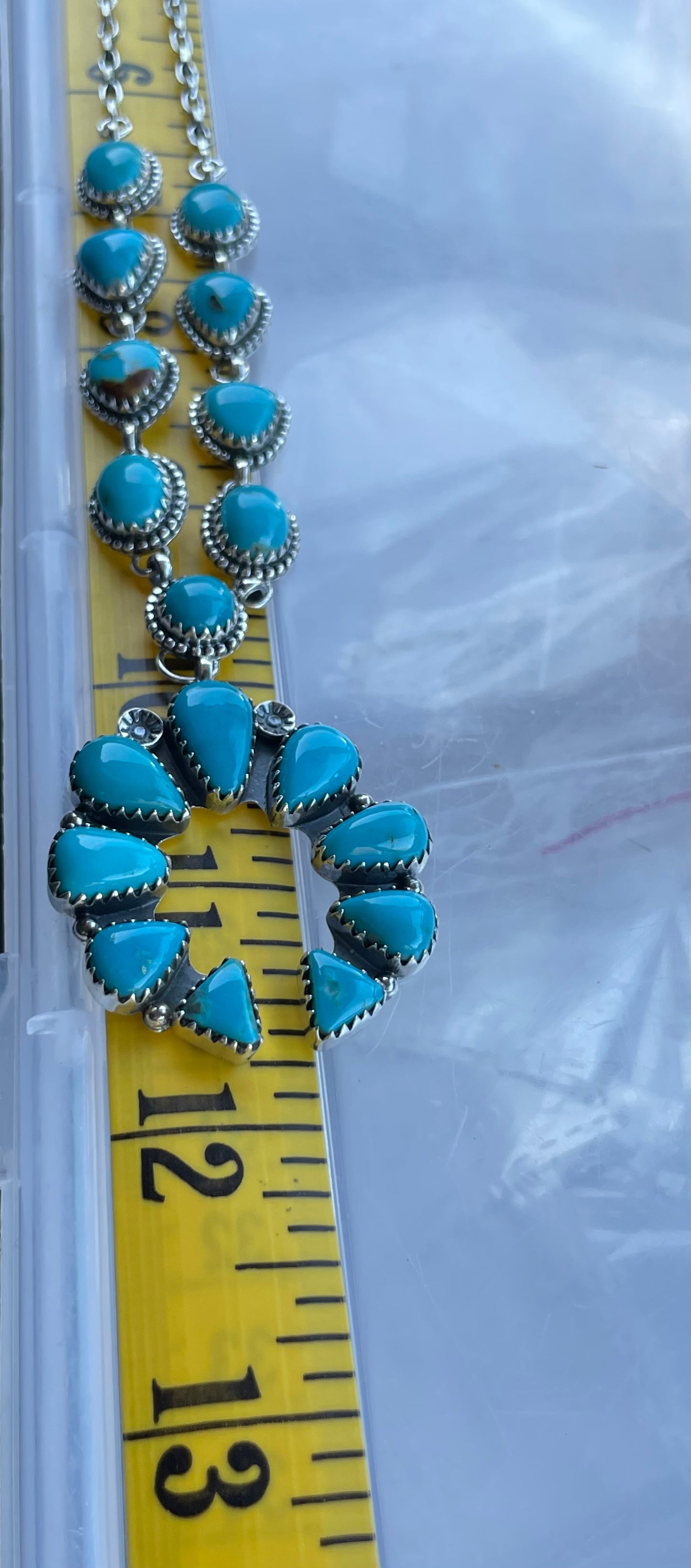 Turquoise Naja Lariat Necklace | Sterling Silver 925 C748