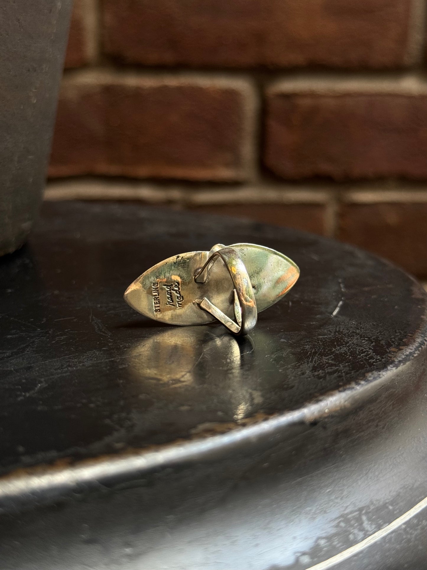 Turquoise Double Stone Ring | 925 Sterling Silver | Size 7 C313