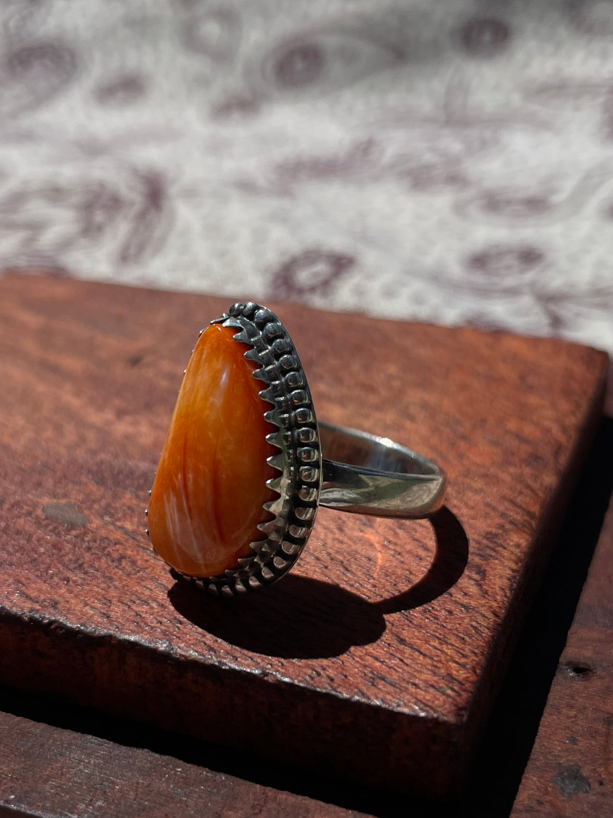 Spiny Oyster Ring Size 7| 925 Sterling Silver D288
