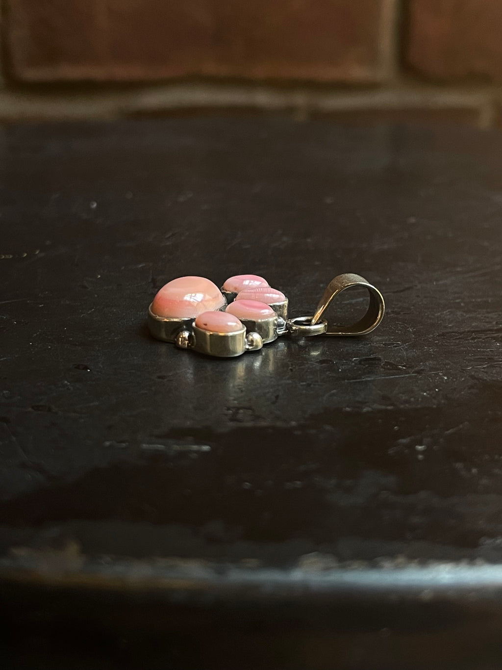 Pink Conch Thunderbird Pendant | Sterling Silver G445