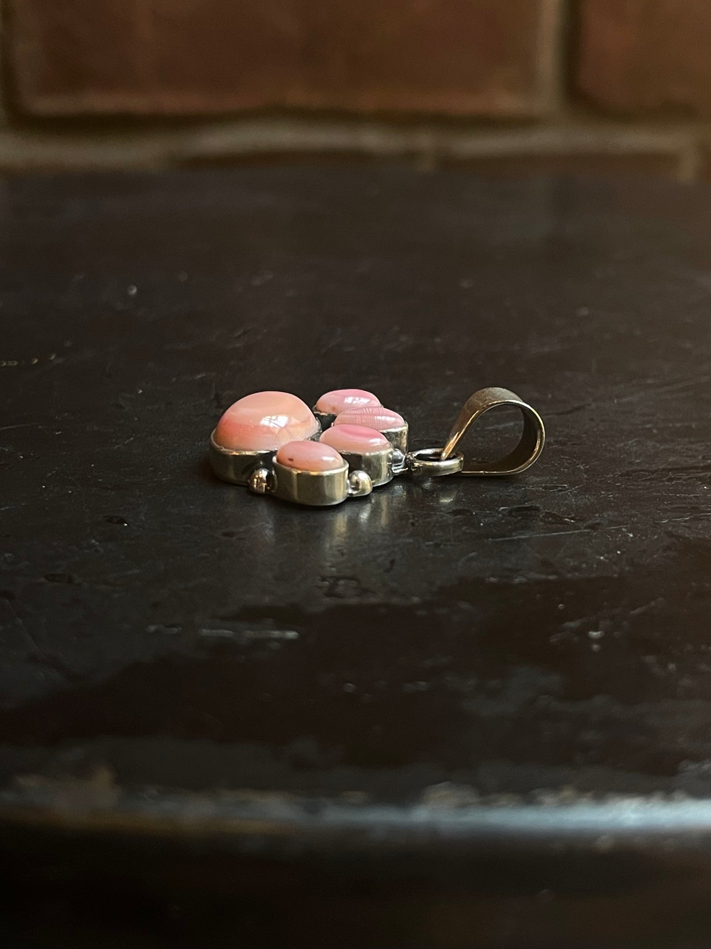 Pink Conch Thunderbird Pendant | Sterling Silver G445