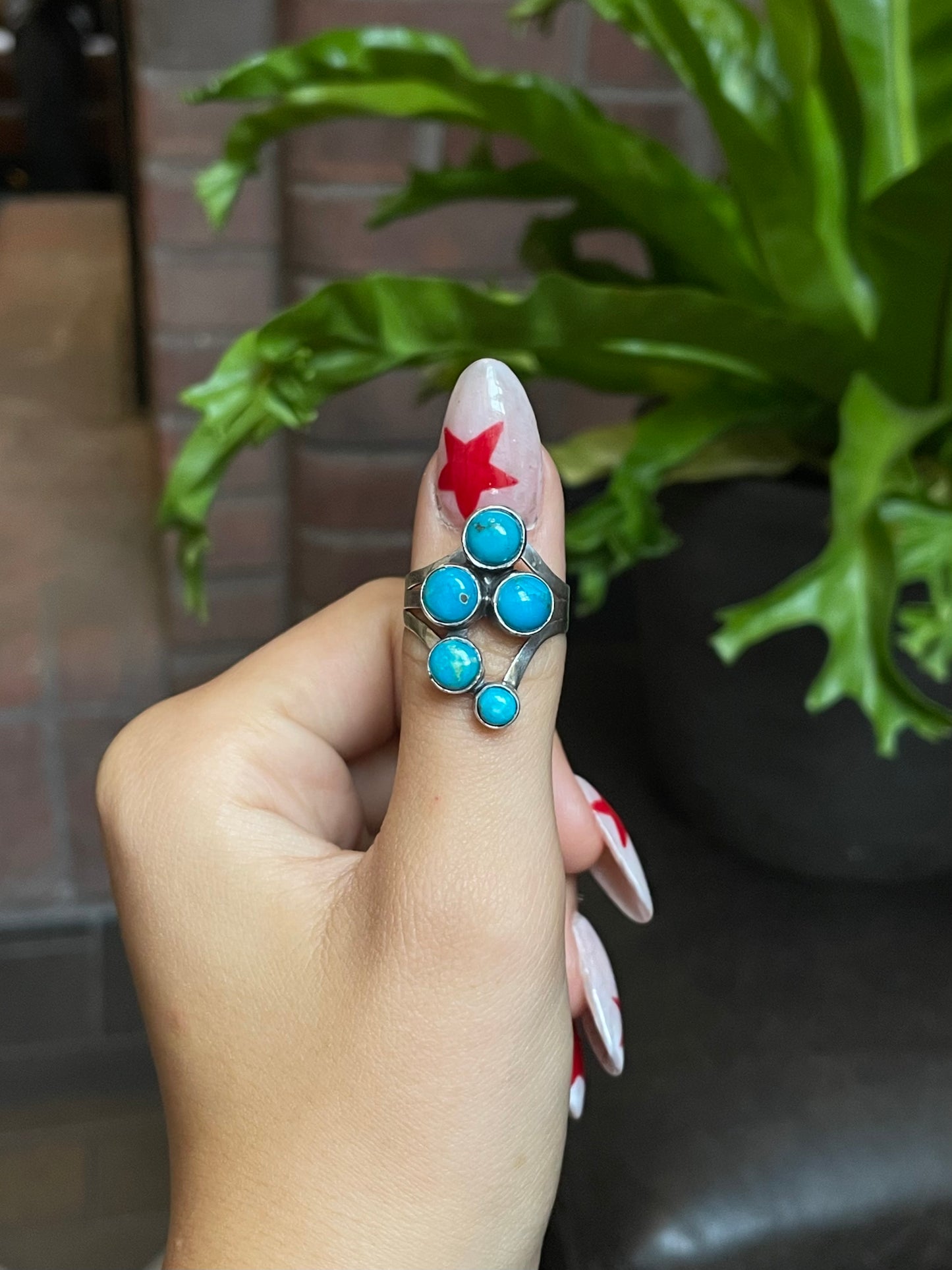 Kingman Turquoise Ring Size 10.25 | 925 Sterling Silver G491