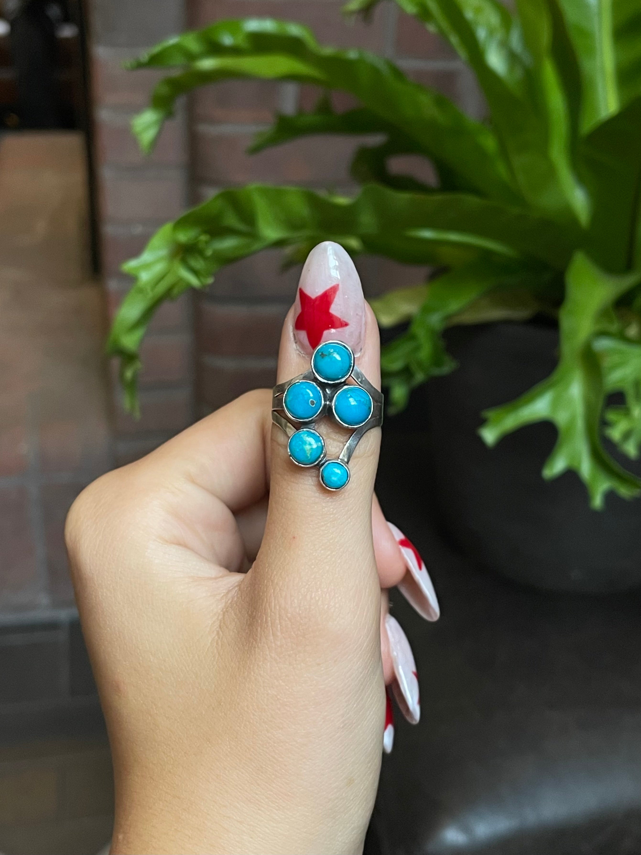Kingman Turquoise Ring Size 10.25 | 925 Sterling Silver G491