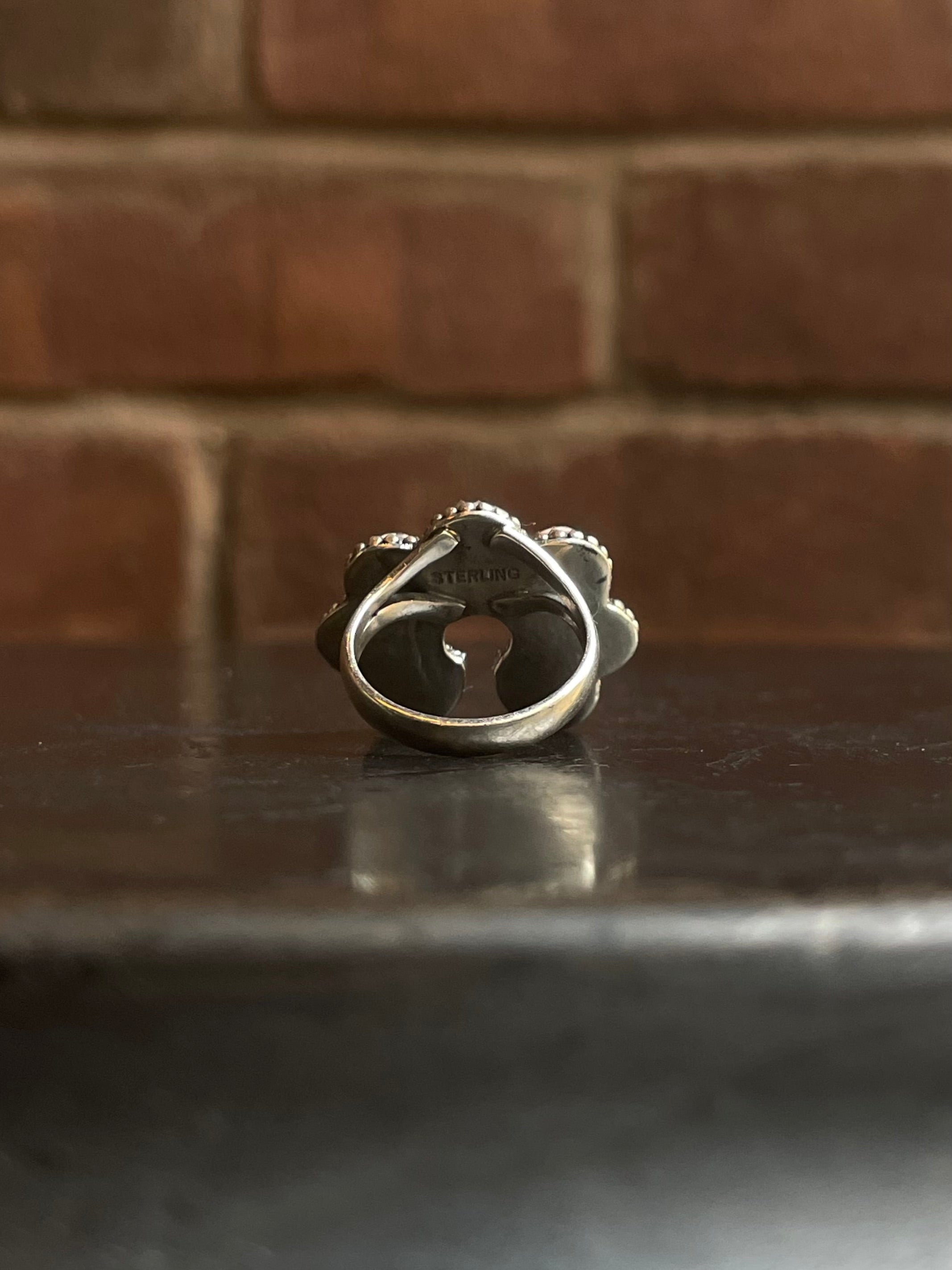 Pink Conch Naja Ring Size 7 | 925 Sterling Silver G542