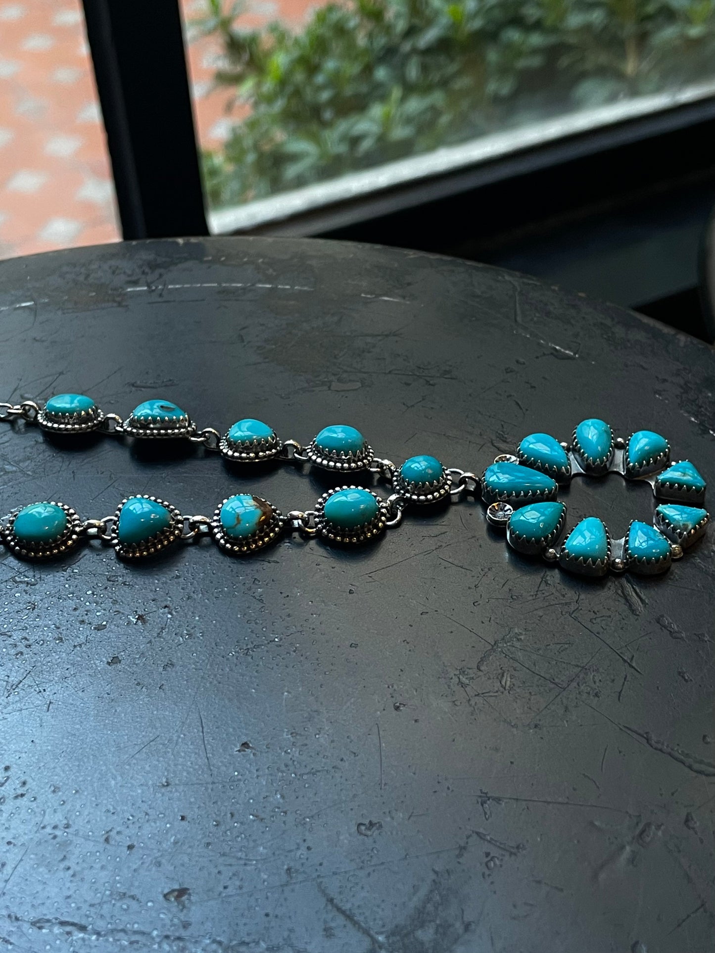 Turquoise Naja Lariat Necklace | Sterling Silver 925 C748