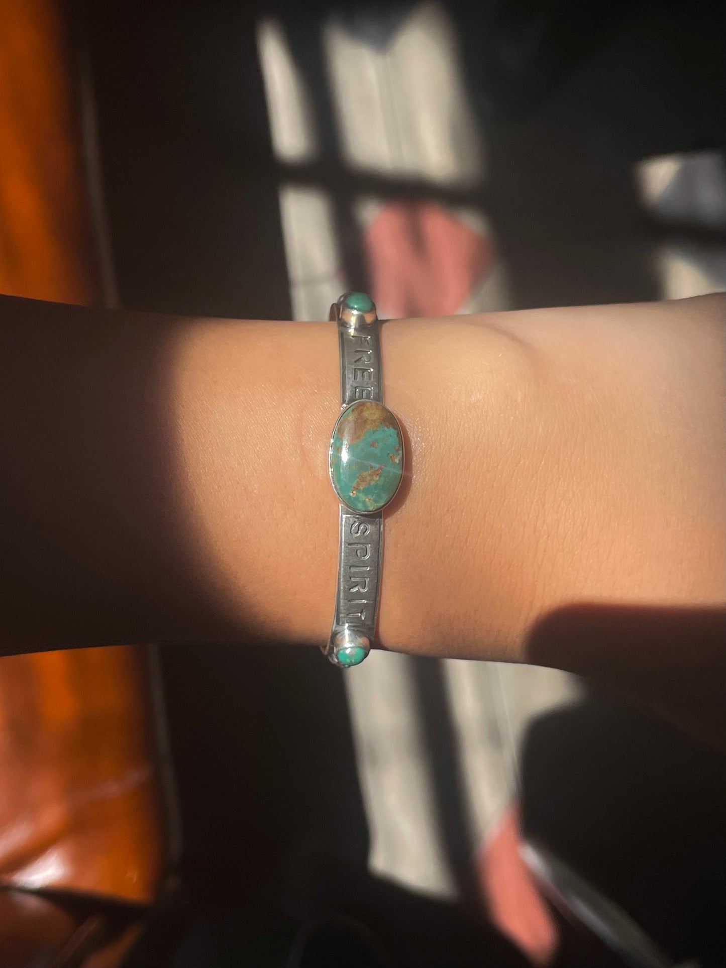 Kingman Turquoise Free Spirit Bracelet | Sterling Silver G424
