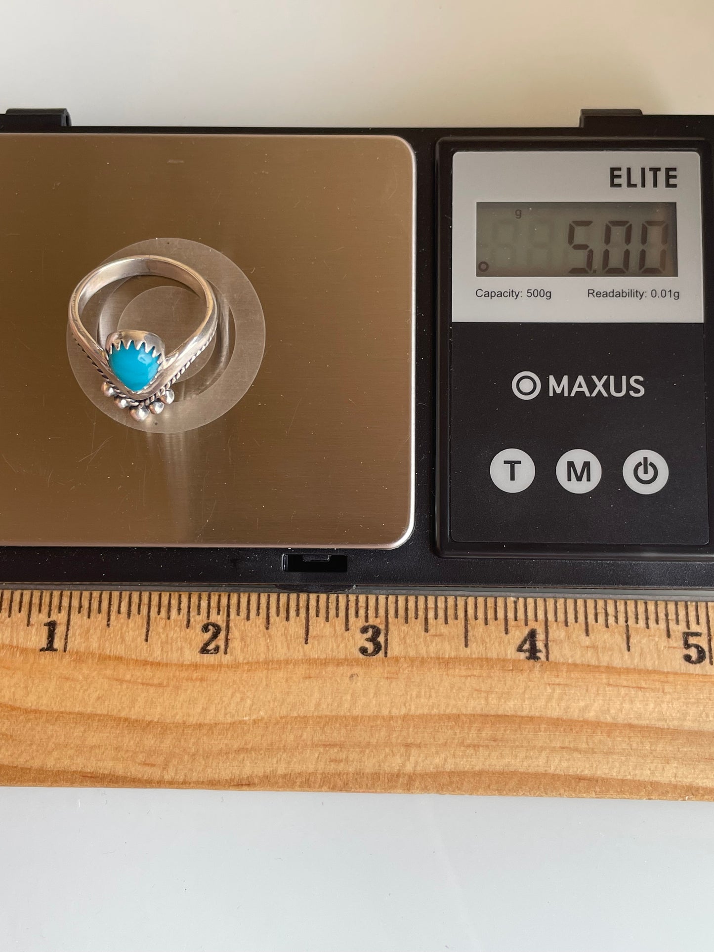 Kingman Turquoise Ring Size 8 | 925 Sterling Silver G519