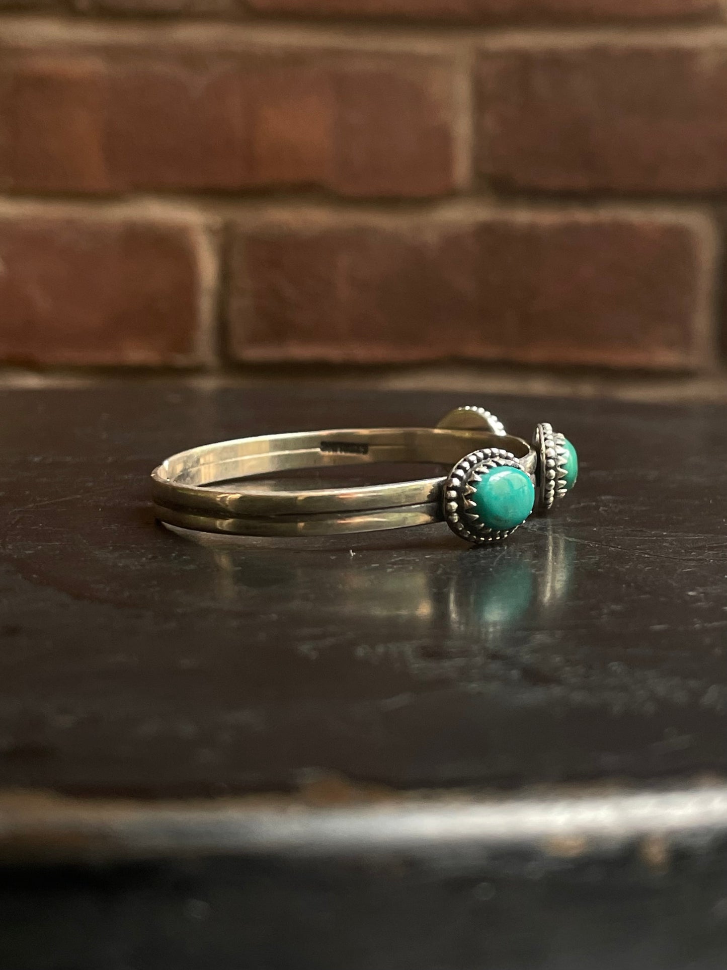 Turquoise Cuff Bracelet | 925 Sterling Silver Southwestern G324