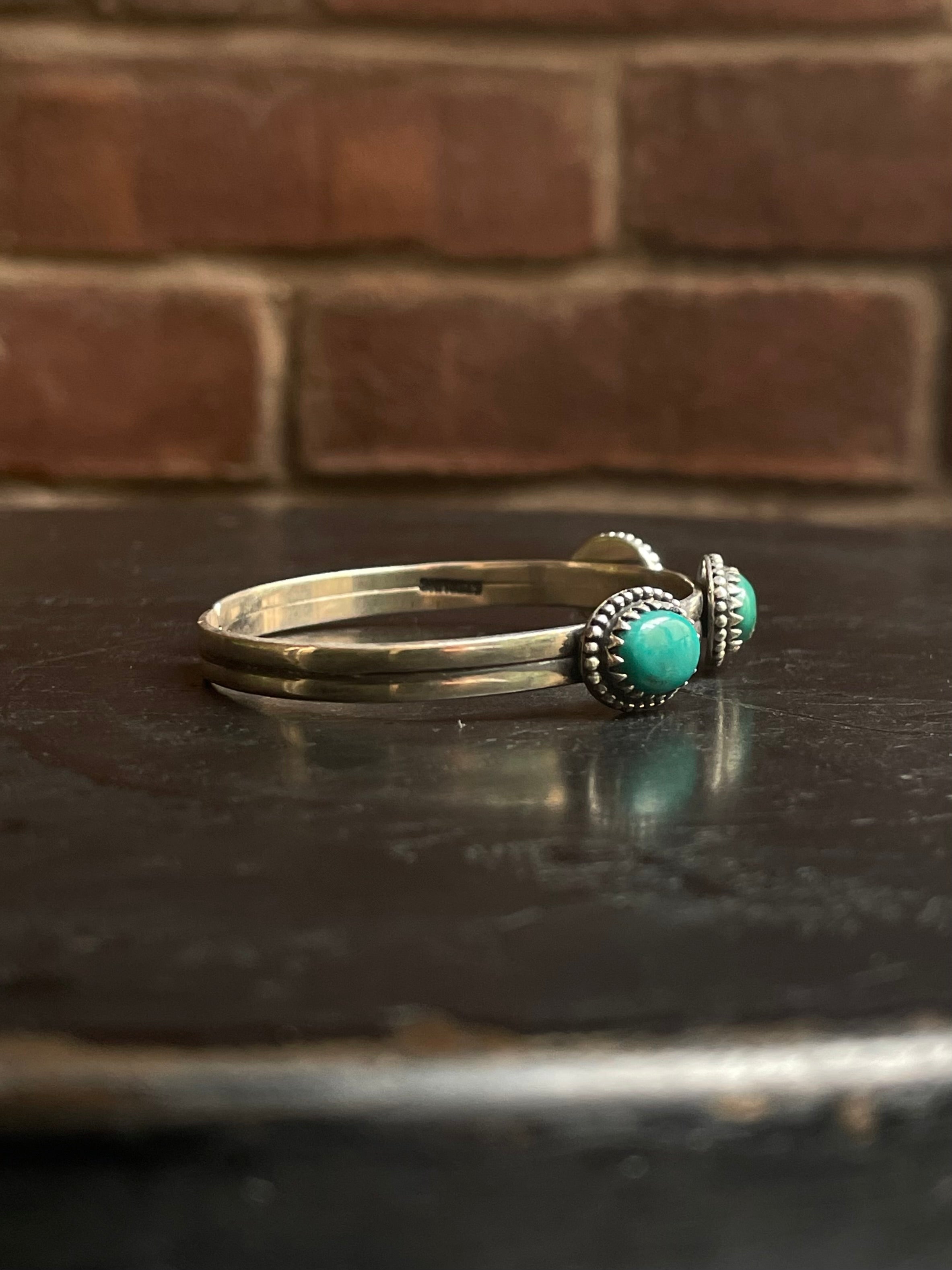 Turquoise Cuff Bracelet | 925 Sterling Silver Southwestern G324