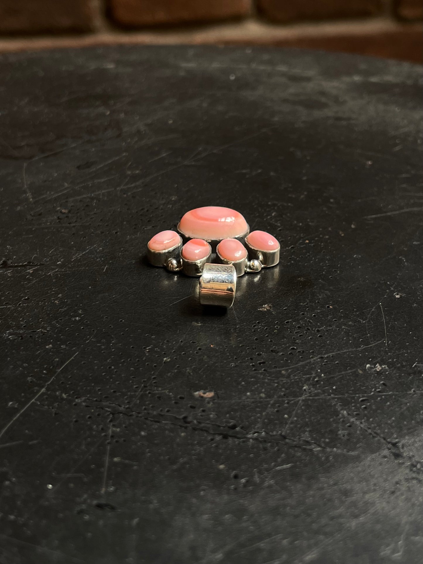 Pink Conch Paw Pendant | 925 Sterling Silver E228