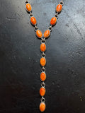 Spiny Oyster Lariat Necklace | Sterling Silver G439