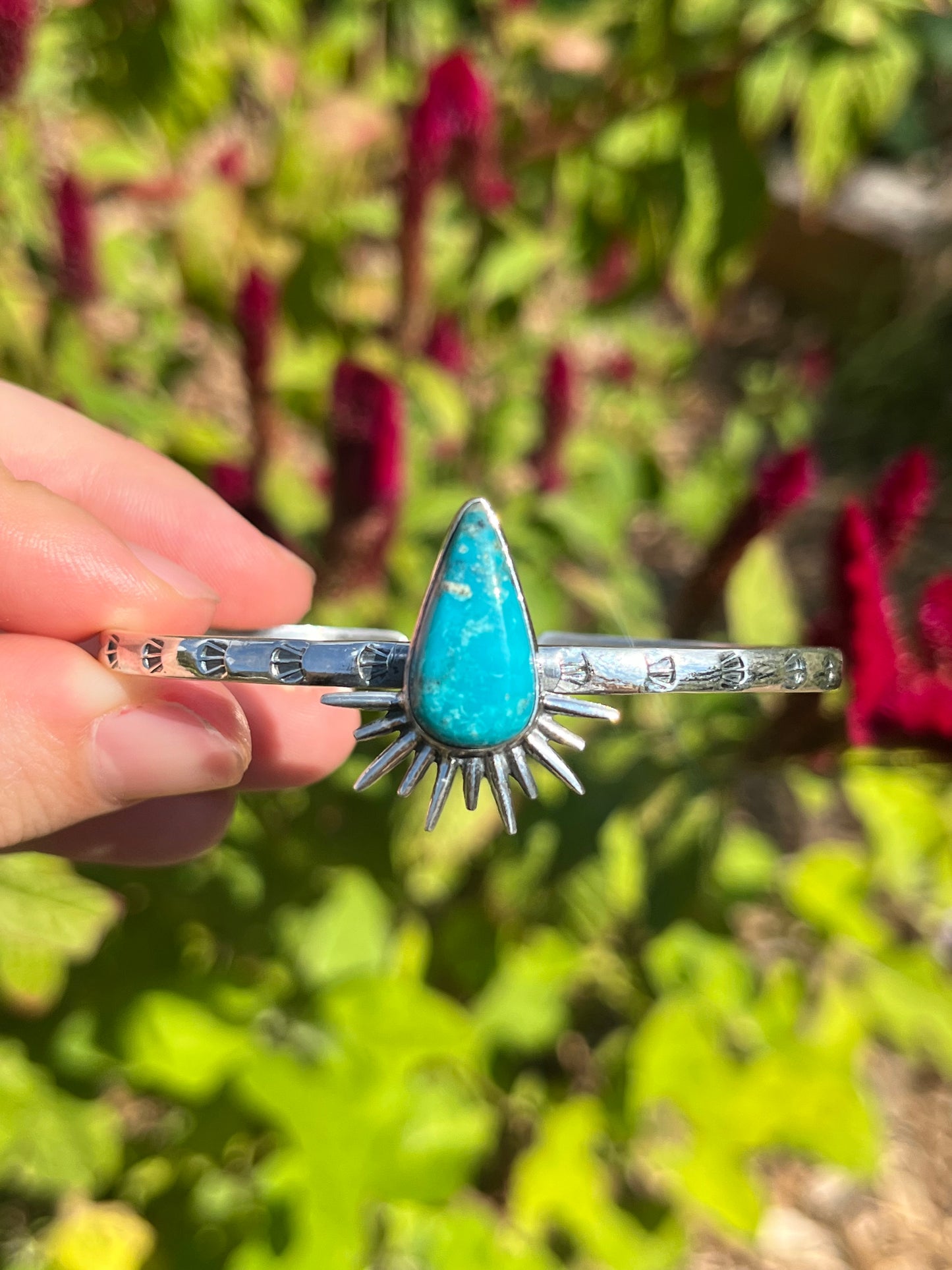 Kingman Turquoise Cuff Bracelet | 925 Sterling Silver X38
