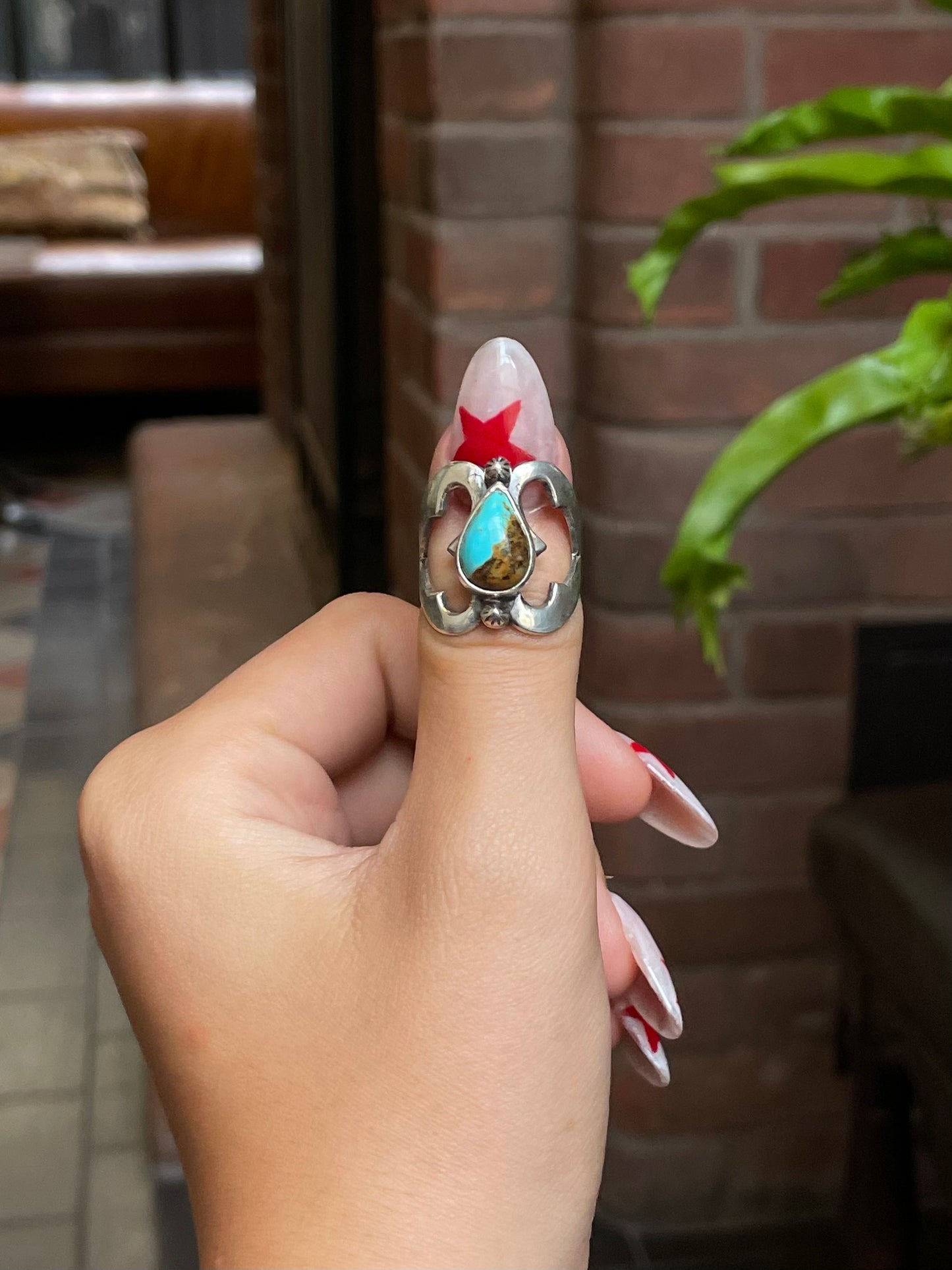 Kingman Turquoise Ring Size 8.5 | 925 Sterling Silver G504
