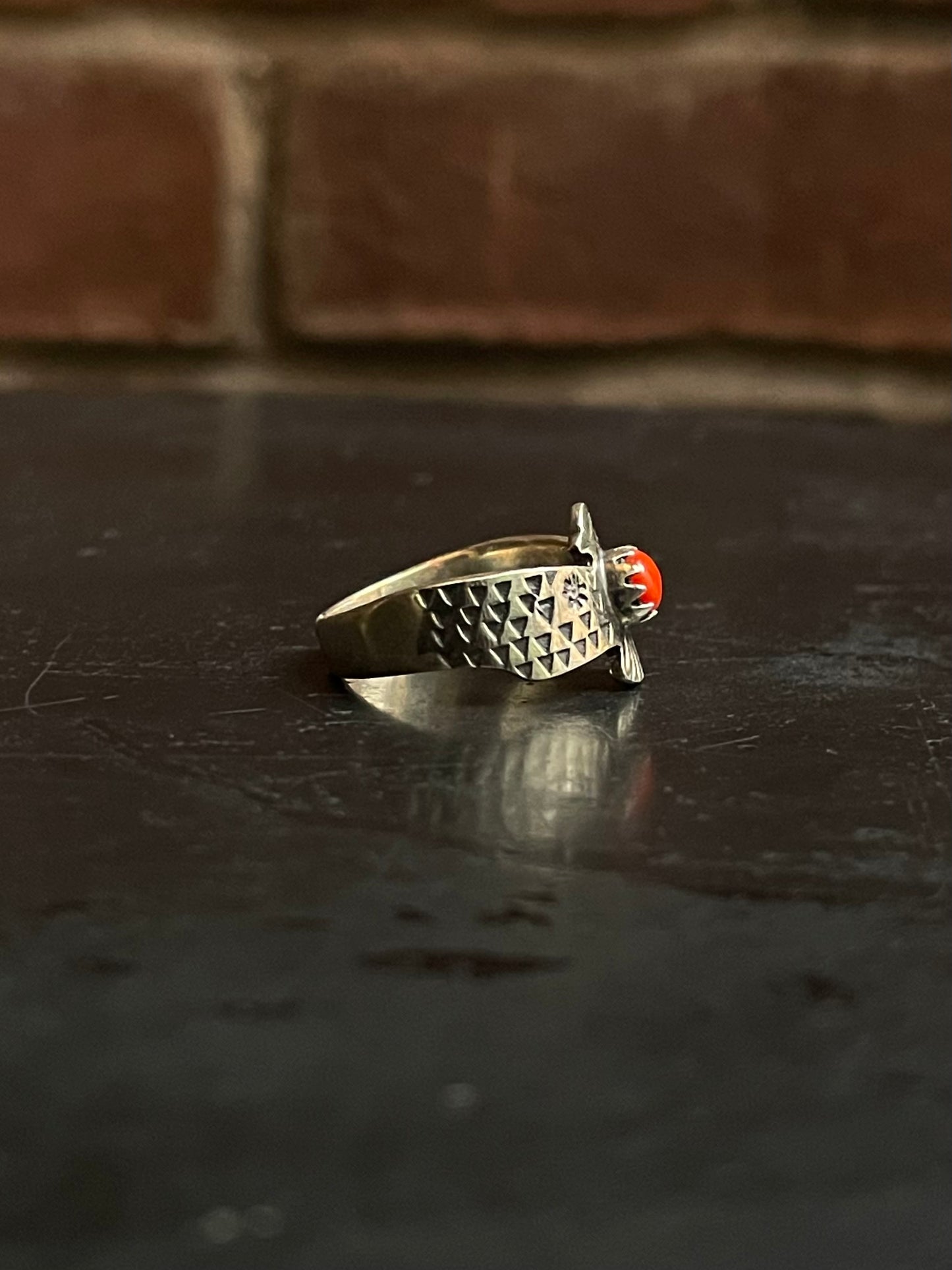 Spiny Oyster Thunderbird Ring Size 7 | 925 Sterling Silver G234
