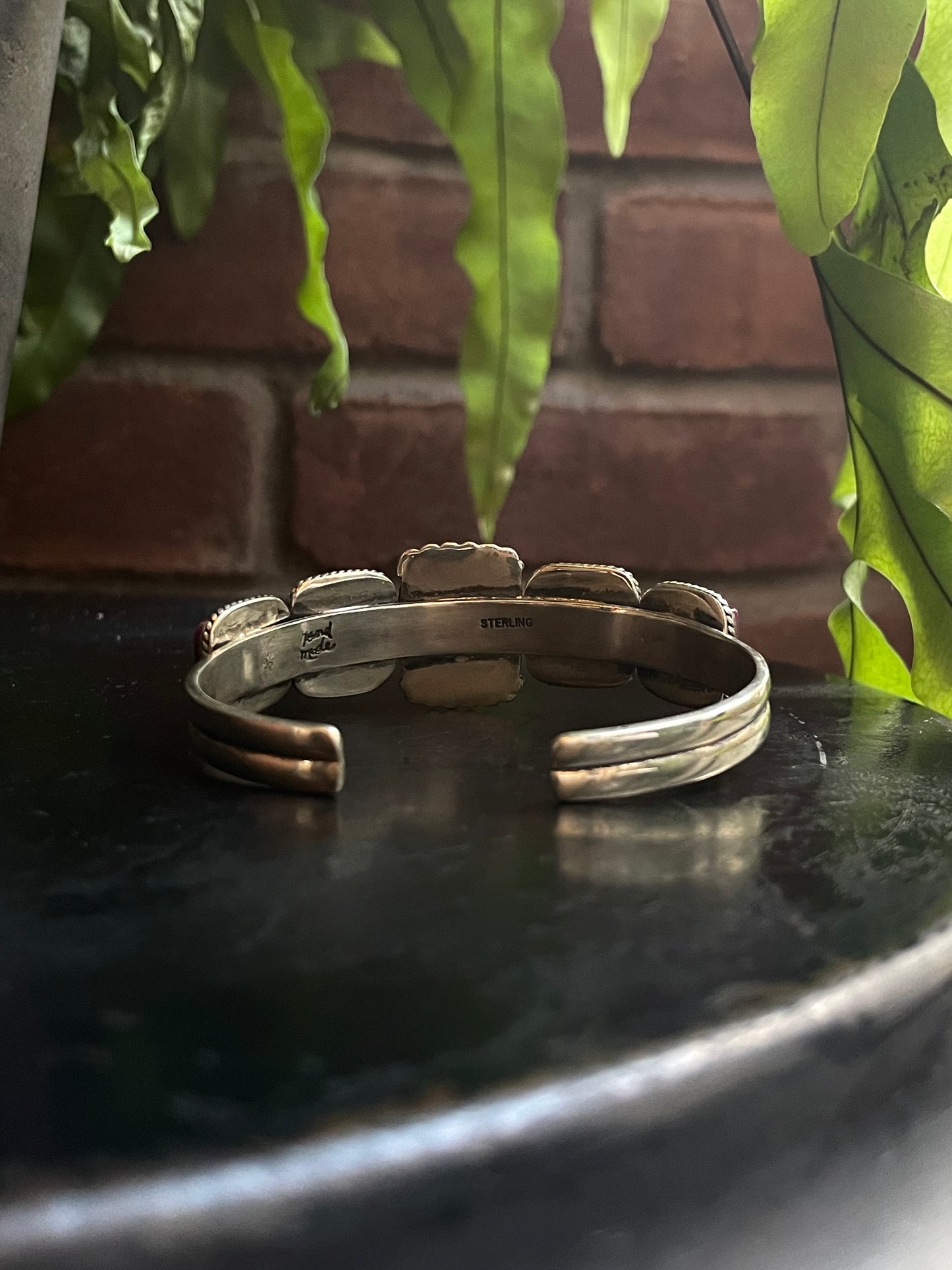 Purple Spiny Oyster Cuff Bracelet | Sterling Silver 925 C745