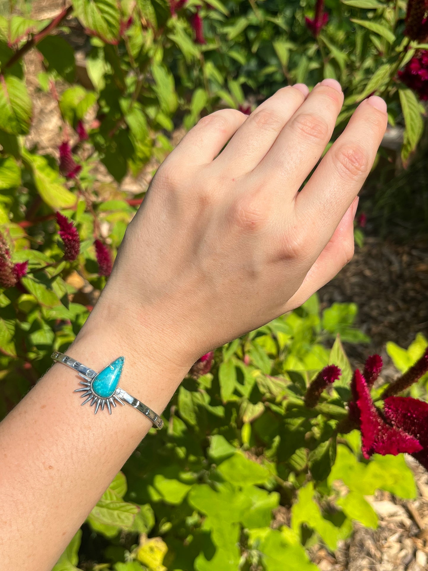 Kingman Turquoise Cuff Bracelet | 925 Sterling Silver X38