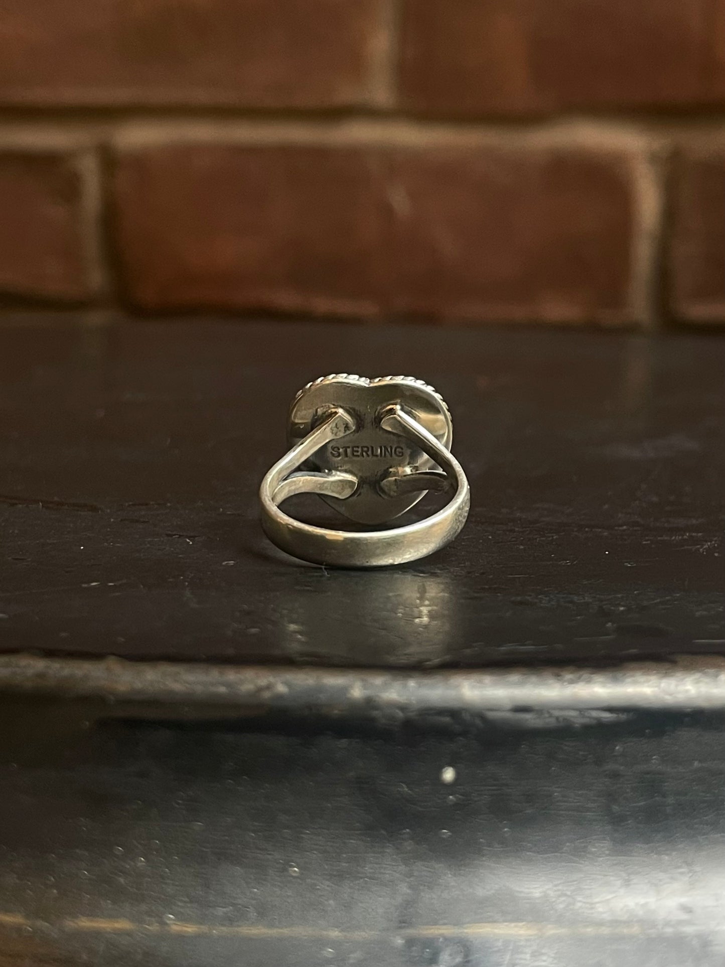 Pink Conch Heart Ring Size 7 | 925 Sterling Silver G123