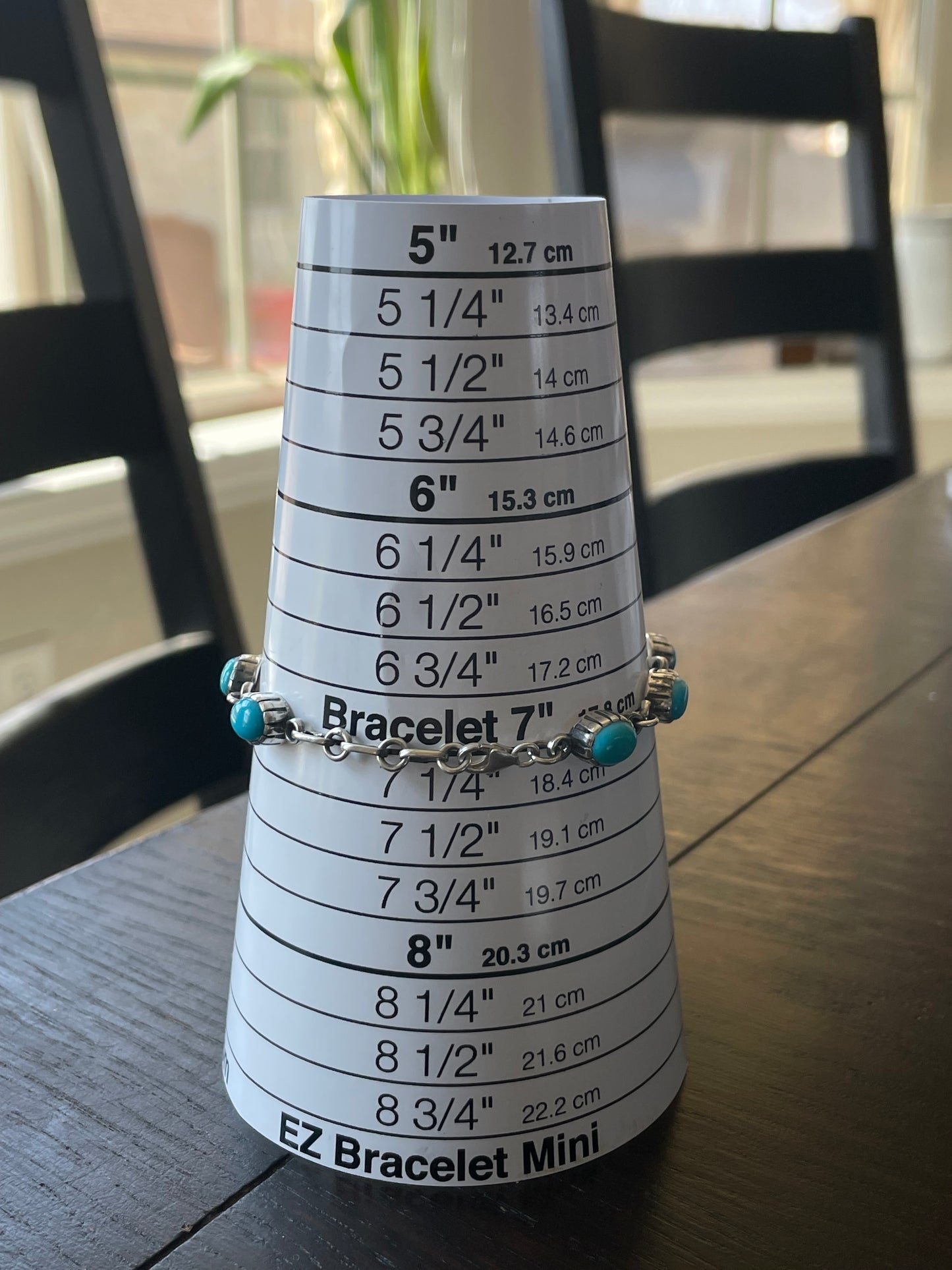 Kingman Turquoise Link Bracelet | Sterling Silver E837