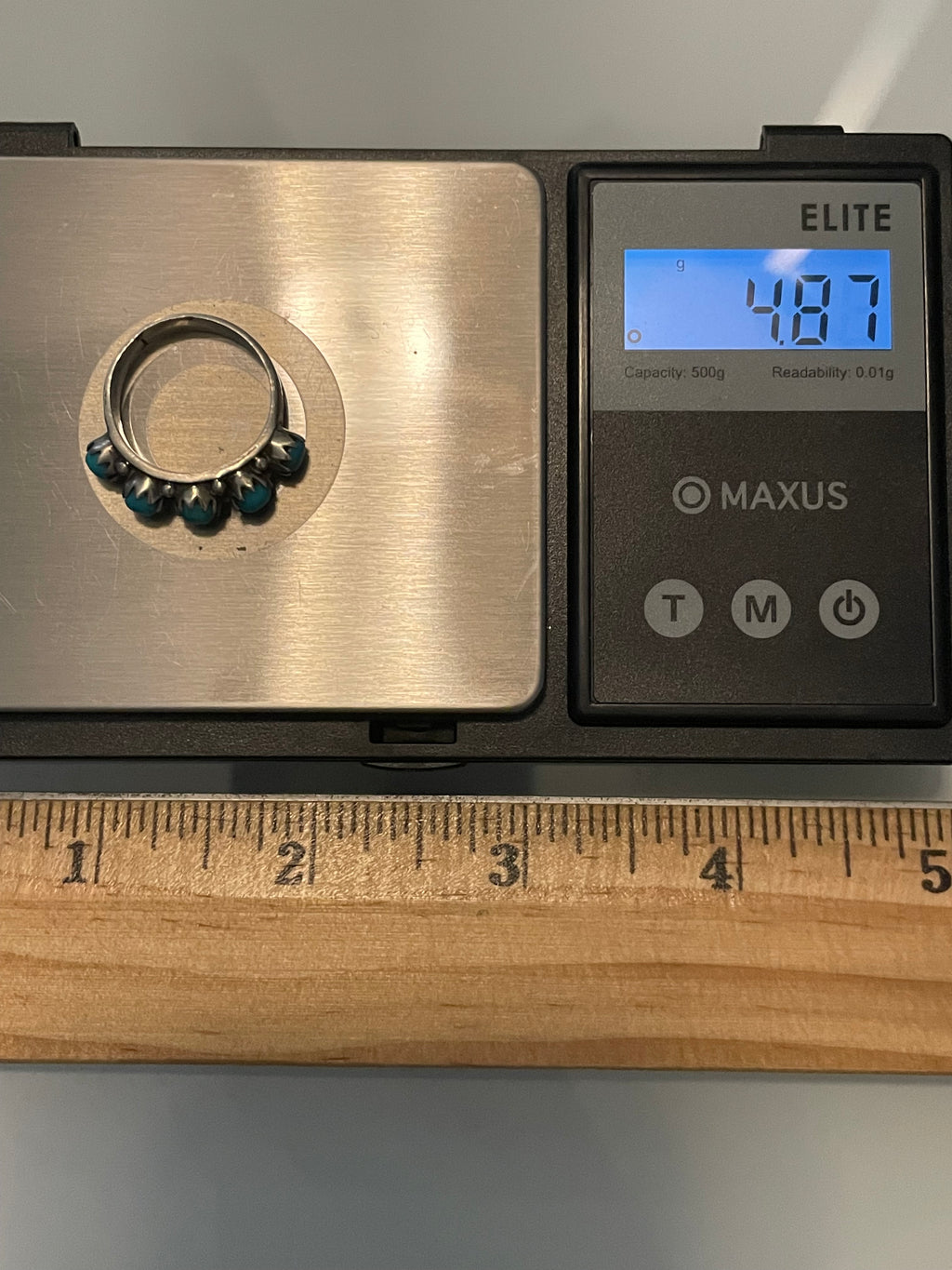 Kingman Turquoise Ring | Sterling Silver | Size 7 G372