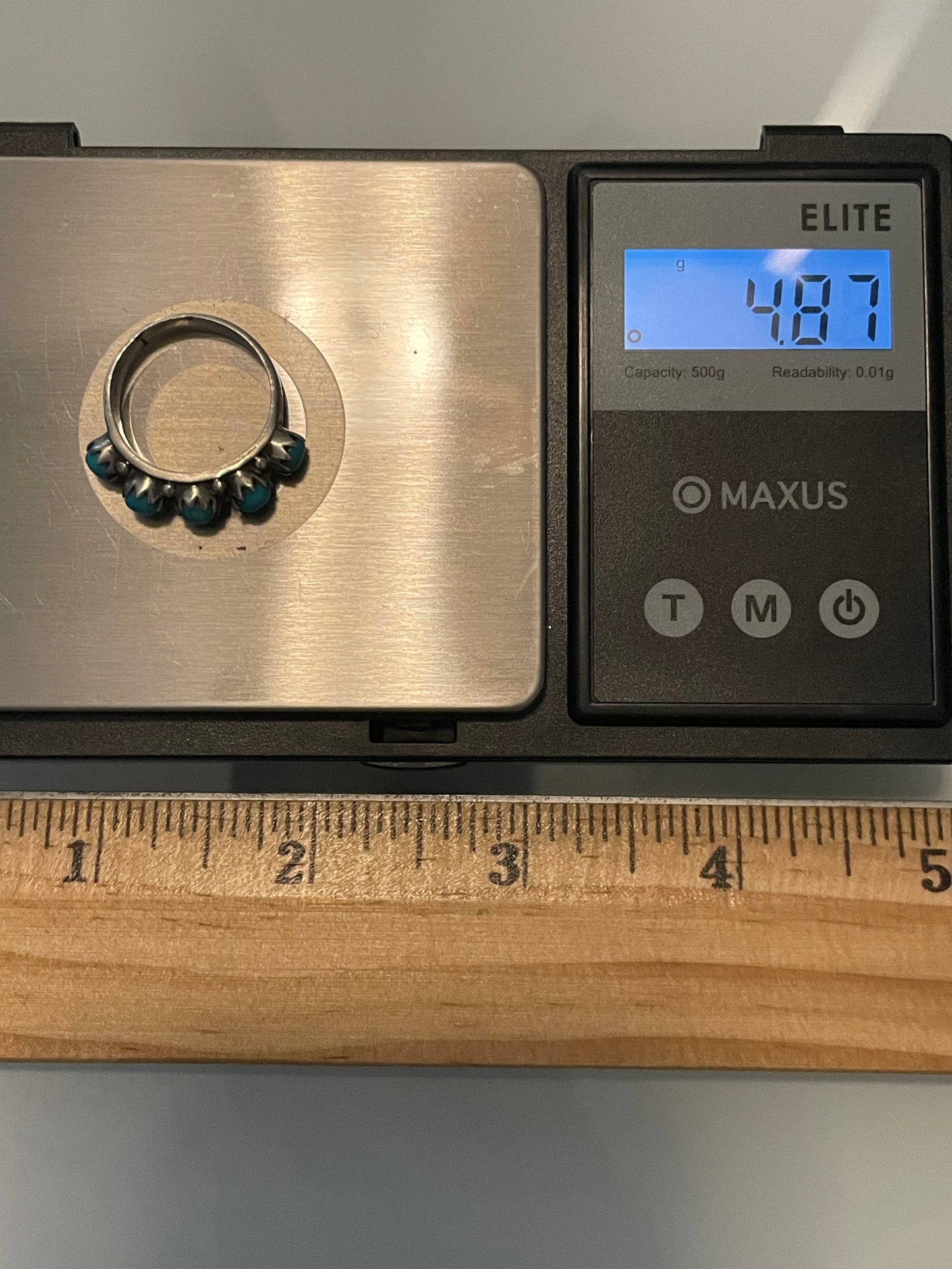 Kingman Turquoise Ring | Sterling Silver | Size 7 G372