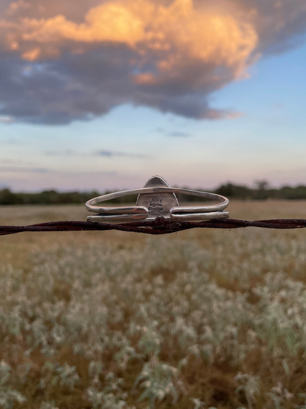 Pink Conch Teardrop Cuff Bracelet | 925 Sterling Silver G769