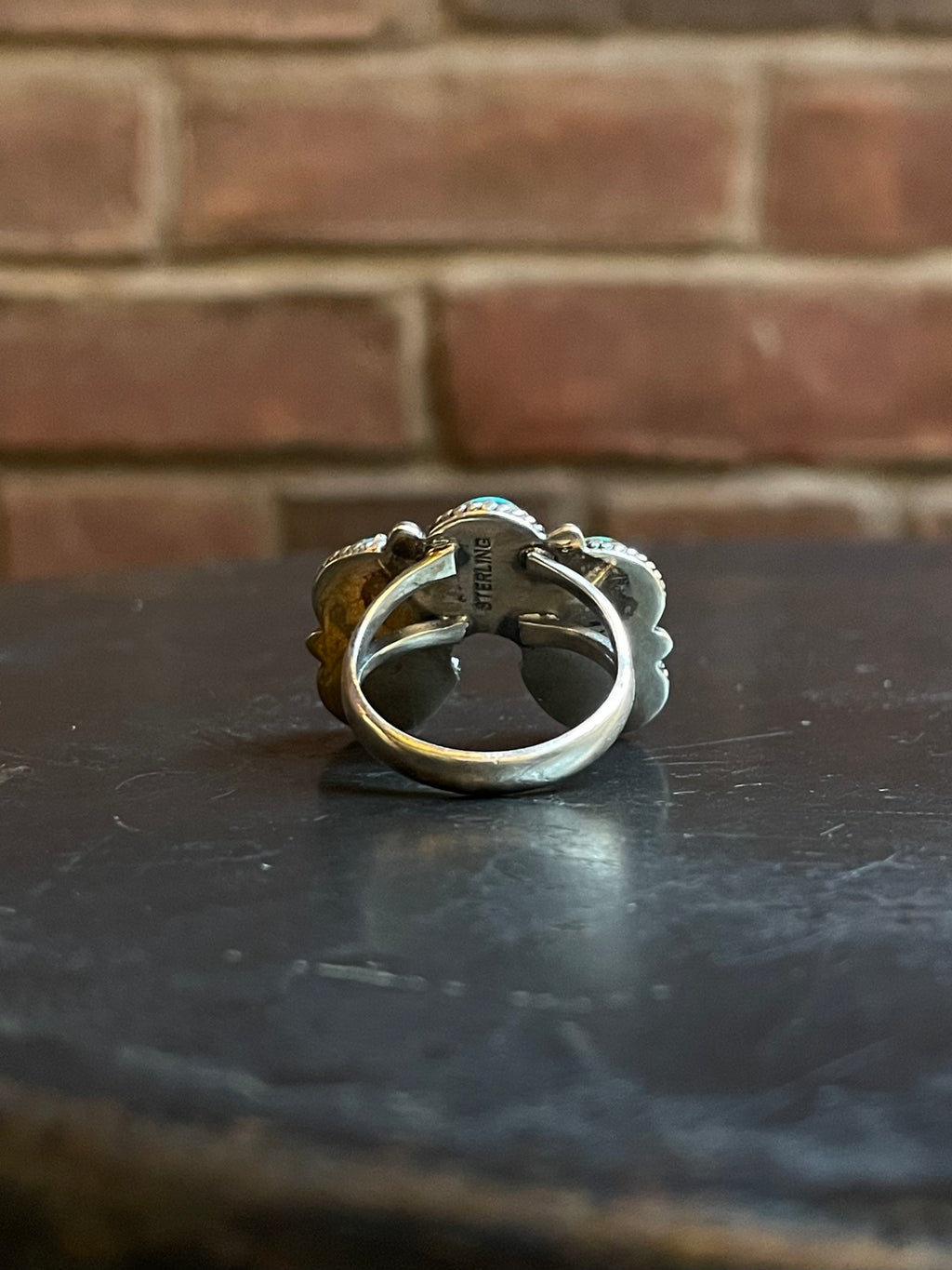 Turquoise Naja Ring Size8 | Sterling Silver E883