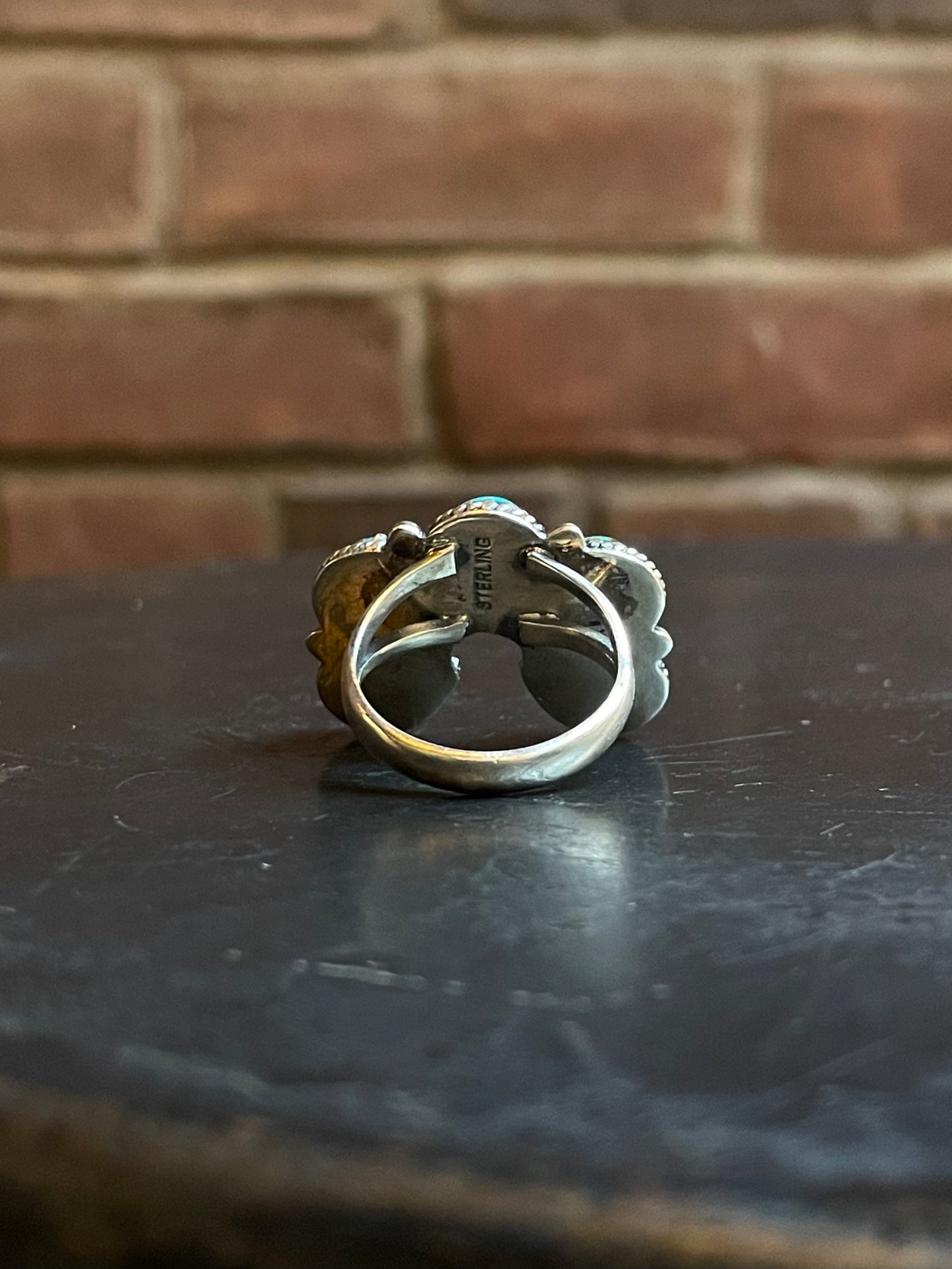 Turquoise Naja Ring Size8 | Sterling Silver E883