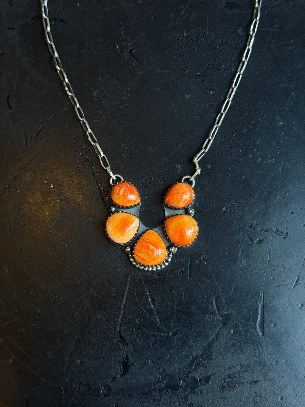 Spiny Oyster Naja Chain Necklace | 925 Sterling Silver | C293
