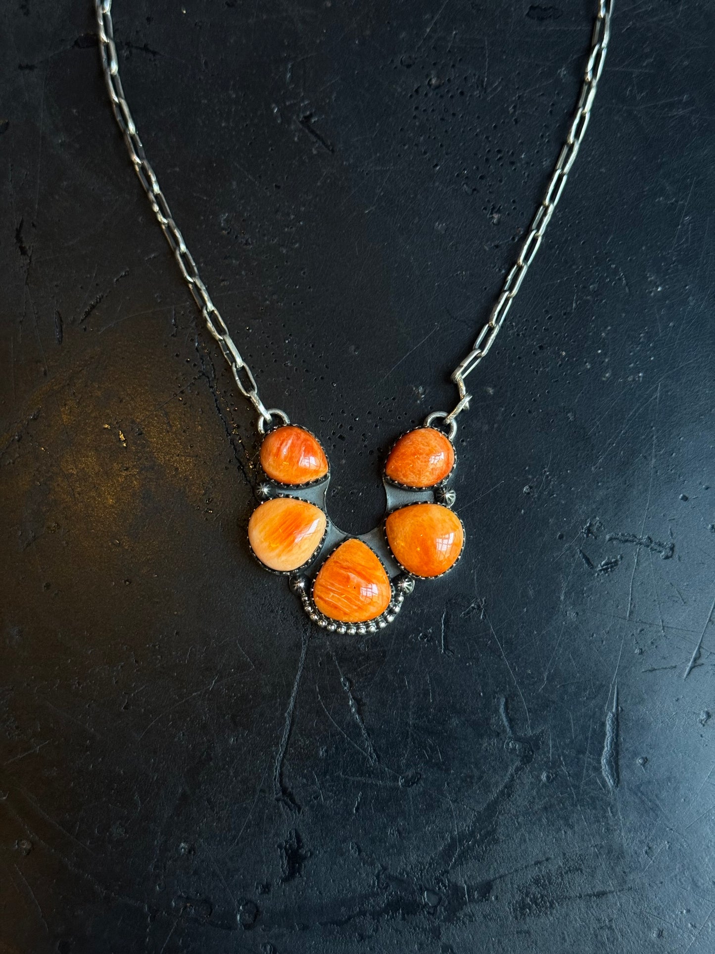 Spiny Oyster Naja Chain Necklace | 925 Sterling Silver | C293