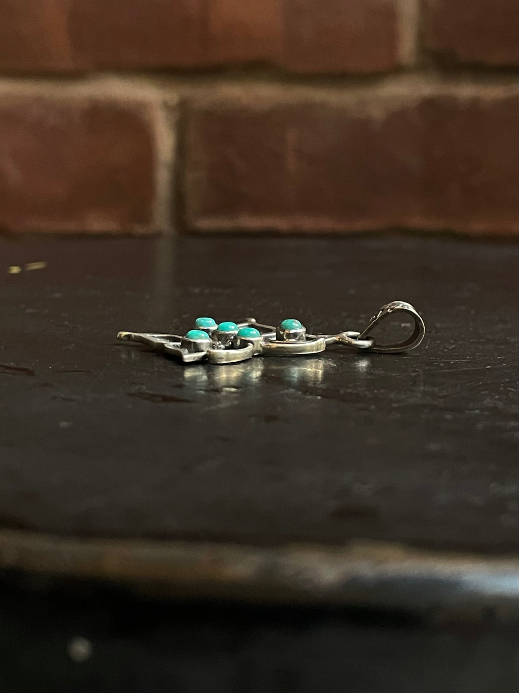 Turquoise Butterfly Pendant | Sterling Silver G415