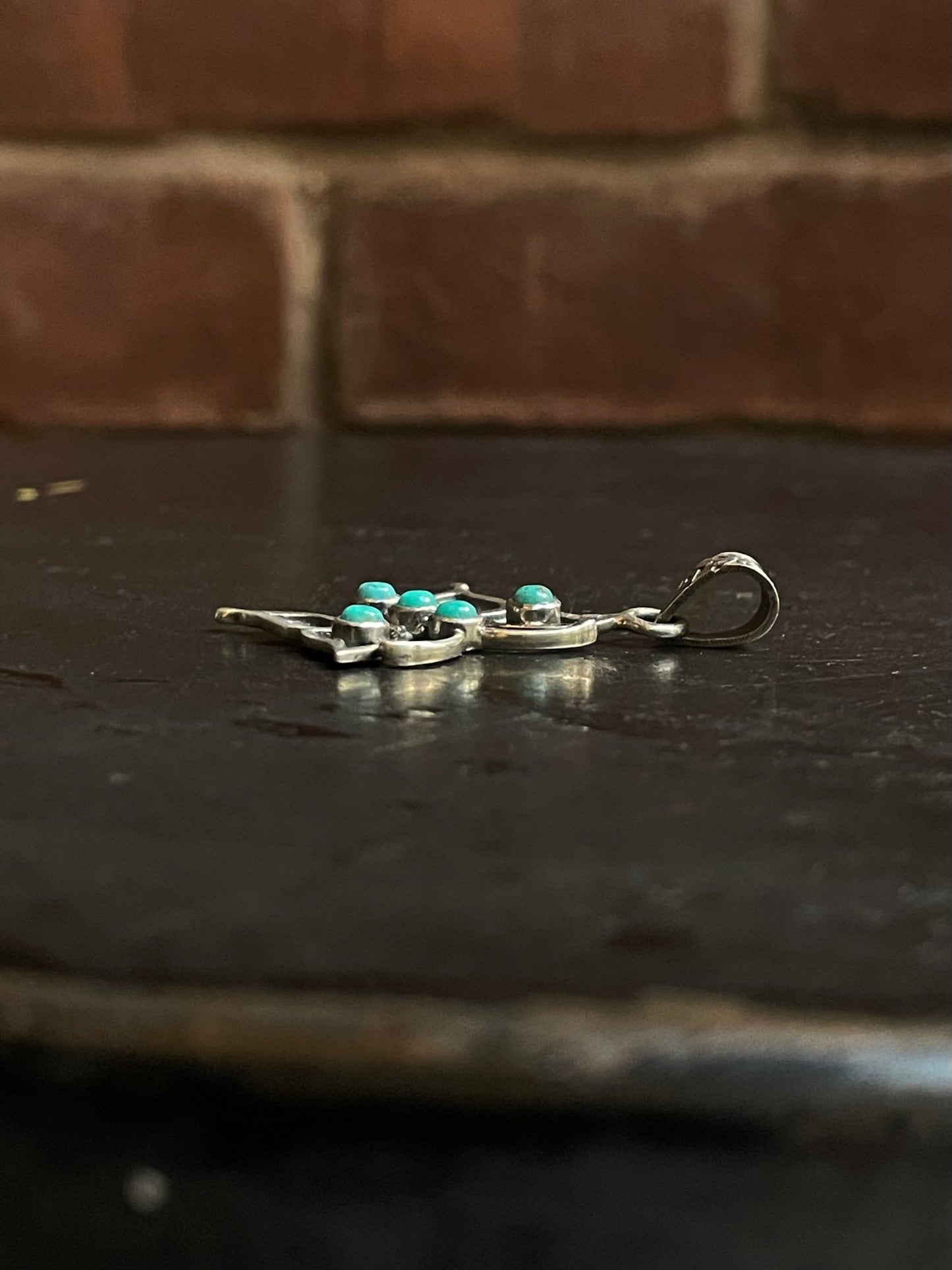 Turquoise Butterfly Pendant | Sterling Silver G415