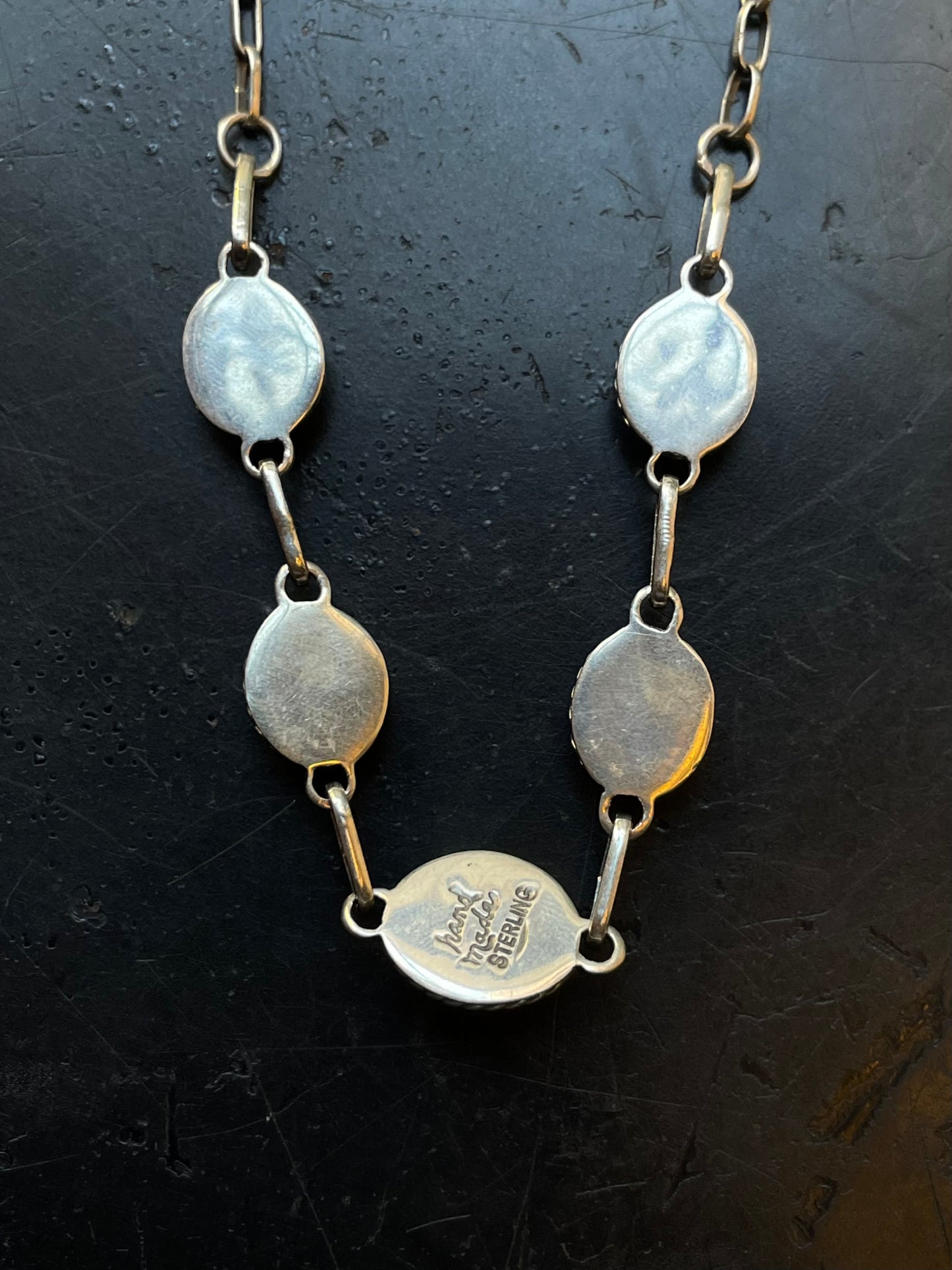 Spiny Oyster Link Necklace | Sterling Silver E936