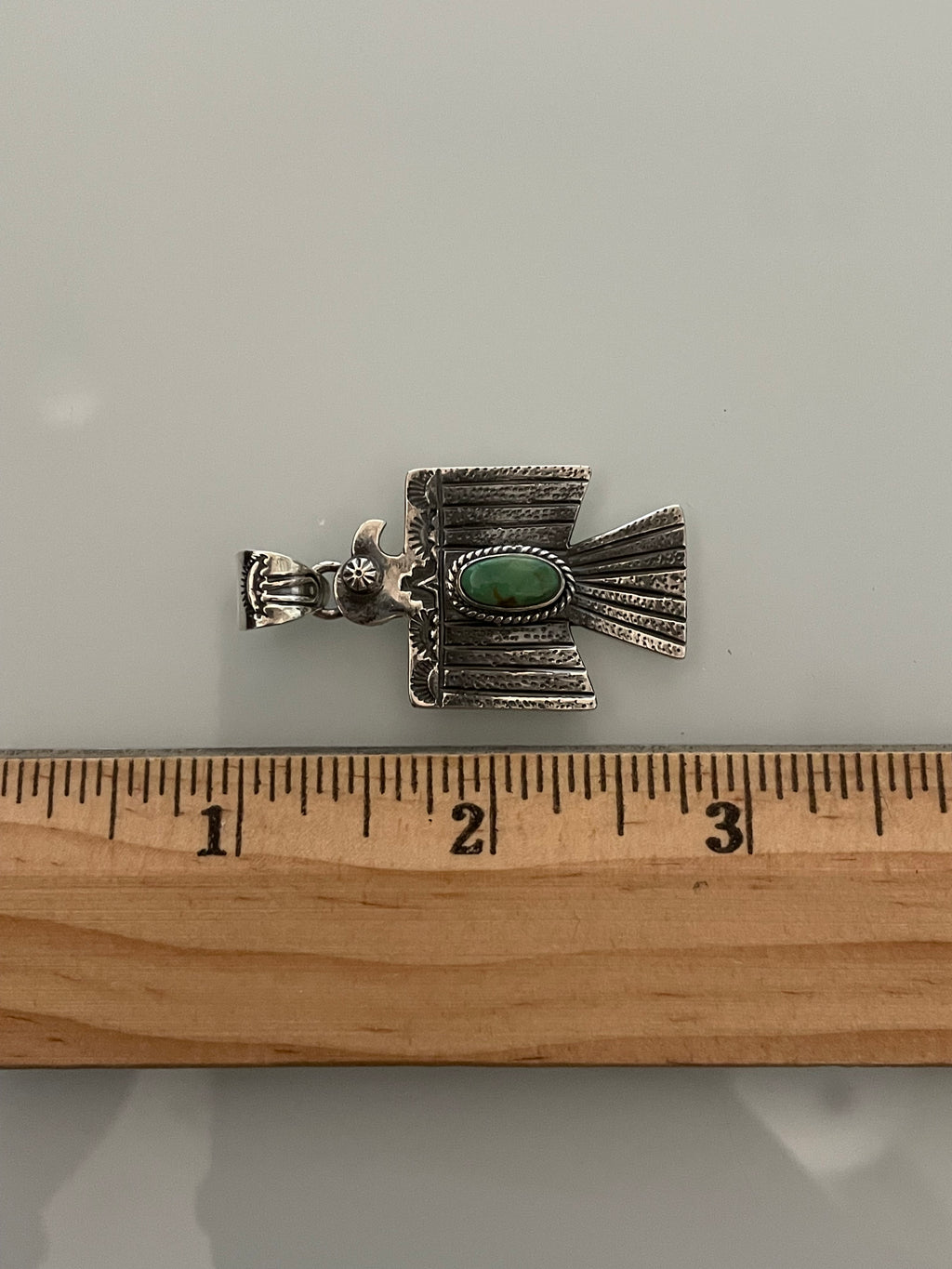 Turquoise Thunderbird Pendant | 925 Sterling Silver E241