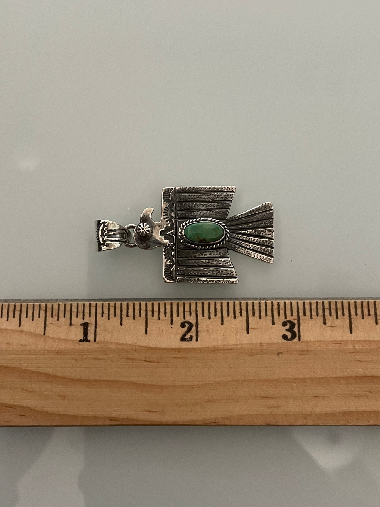 Turquoise Thunderbird Pendant | 925 Sterling Silver E241