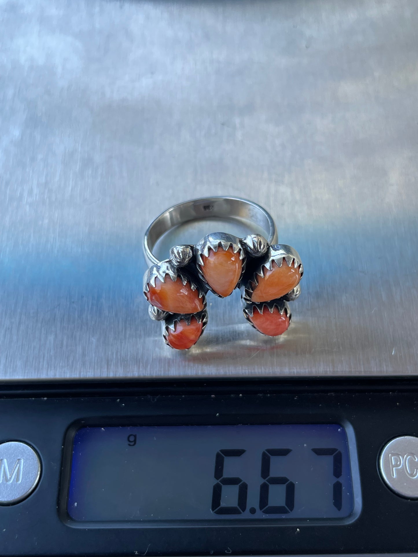 Spiny Oyster Naja Ring Size 9 | 925 Sterling Silver B946