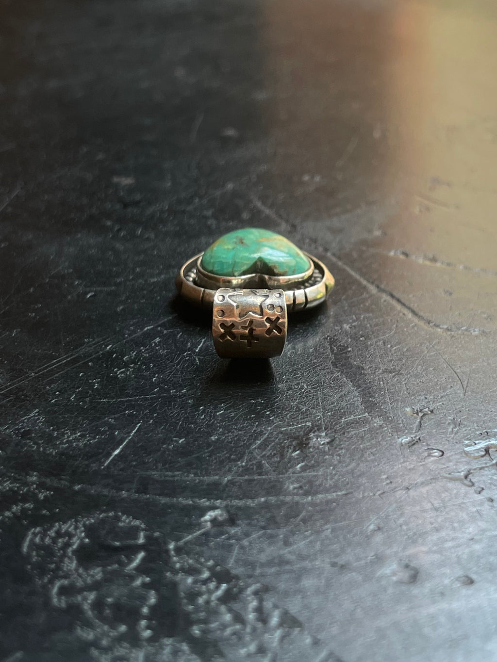 Kingman Turquoise Heart Pendant | 925 Sterling Silver G624