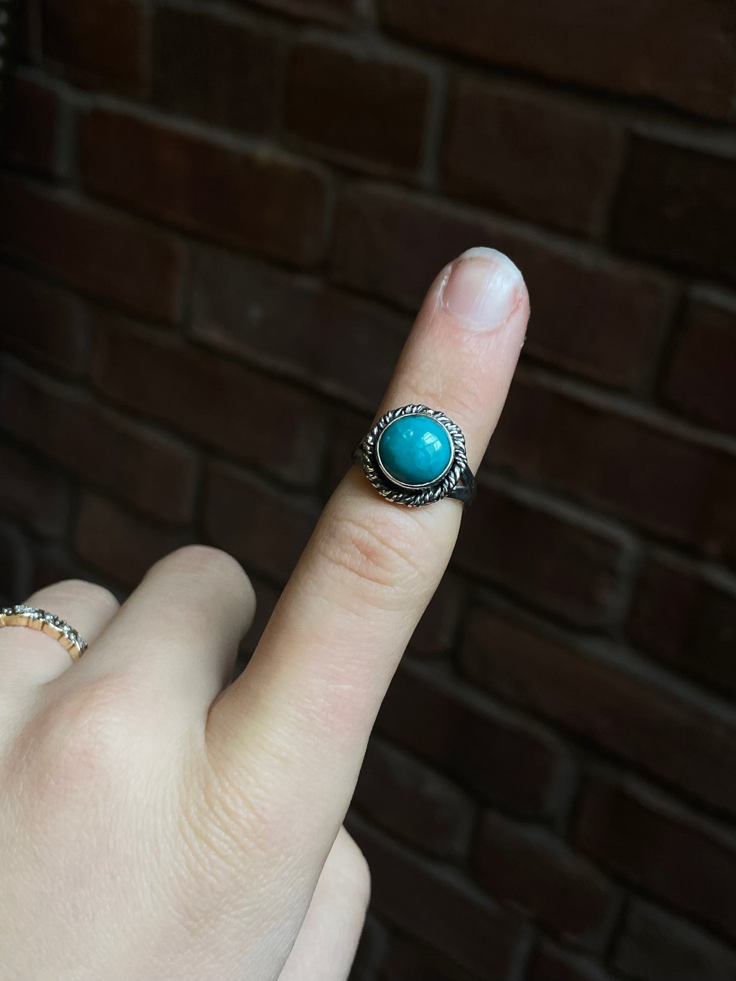 Kingman Turquoise Ring Size 6 | 925 Sterling Silver Southwest E213
