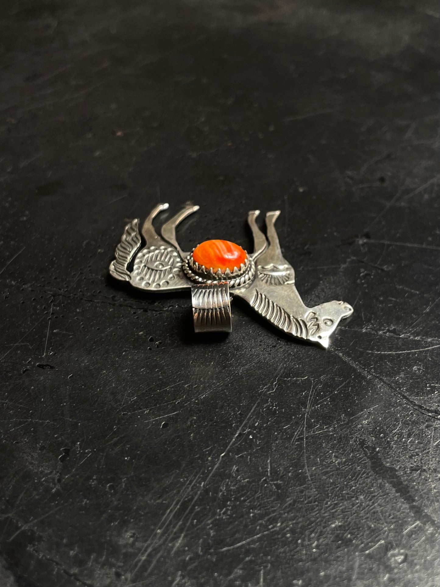 Spiny Oyster Horse Pendant | 925 Sterling Silver E264