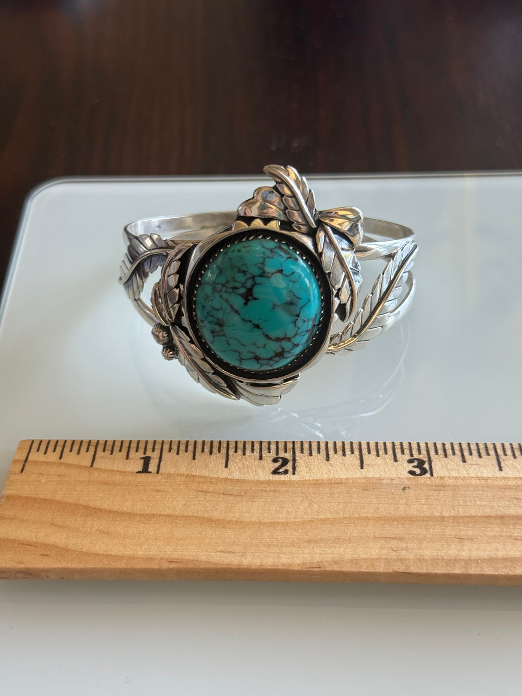 Turquoise Cuff Bracelet | Kingman | 925 Sterling Silver A560