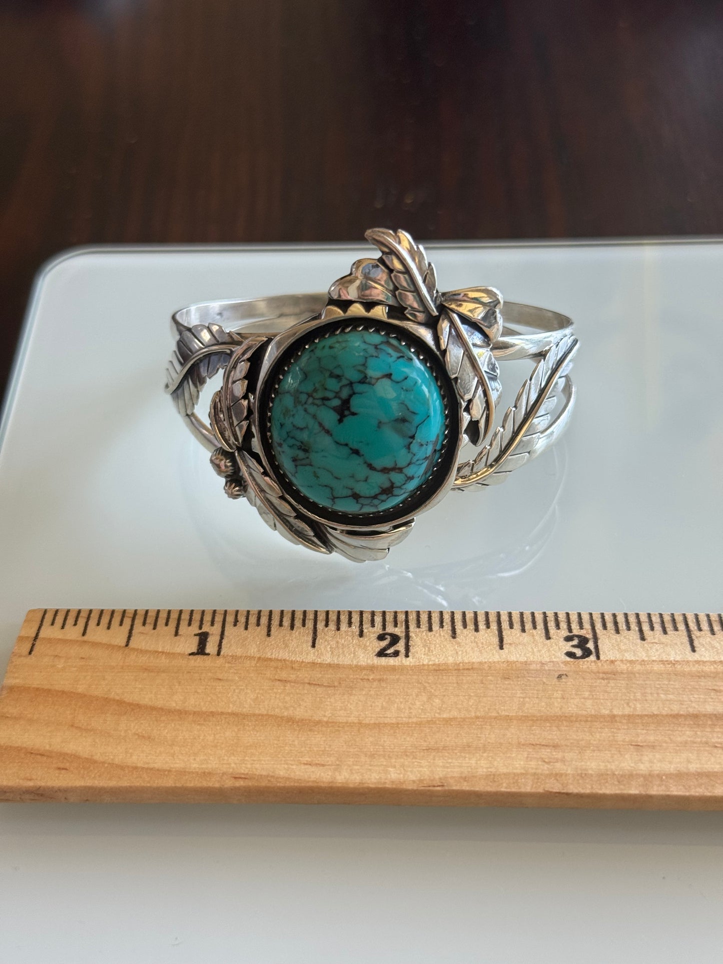 Turquoise Cuff Bracelet | Kingman | 925 Sterling Silver A560