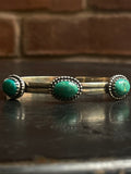 Turquoise Cuff Bracelet | 925 Sterling Silver Southwestern G324