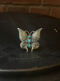 Turquoise Butterfly Ring Size 9 | 925 Sterling Silver C919