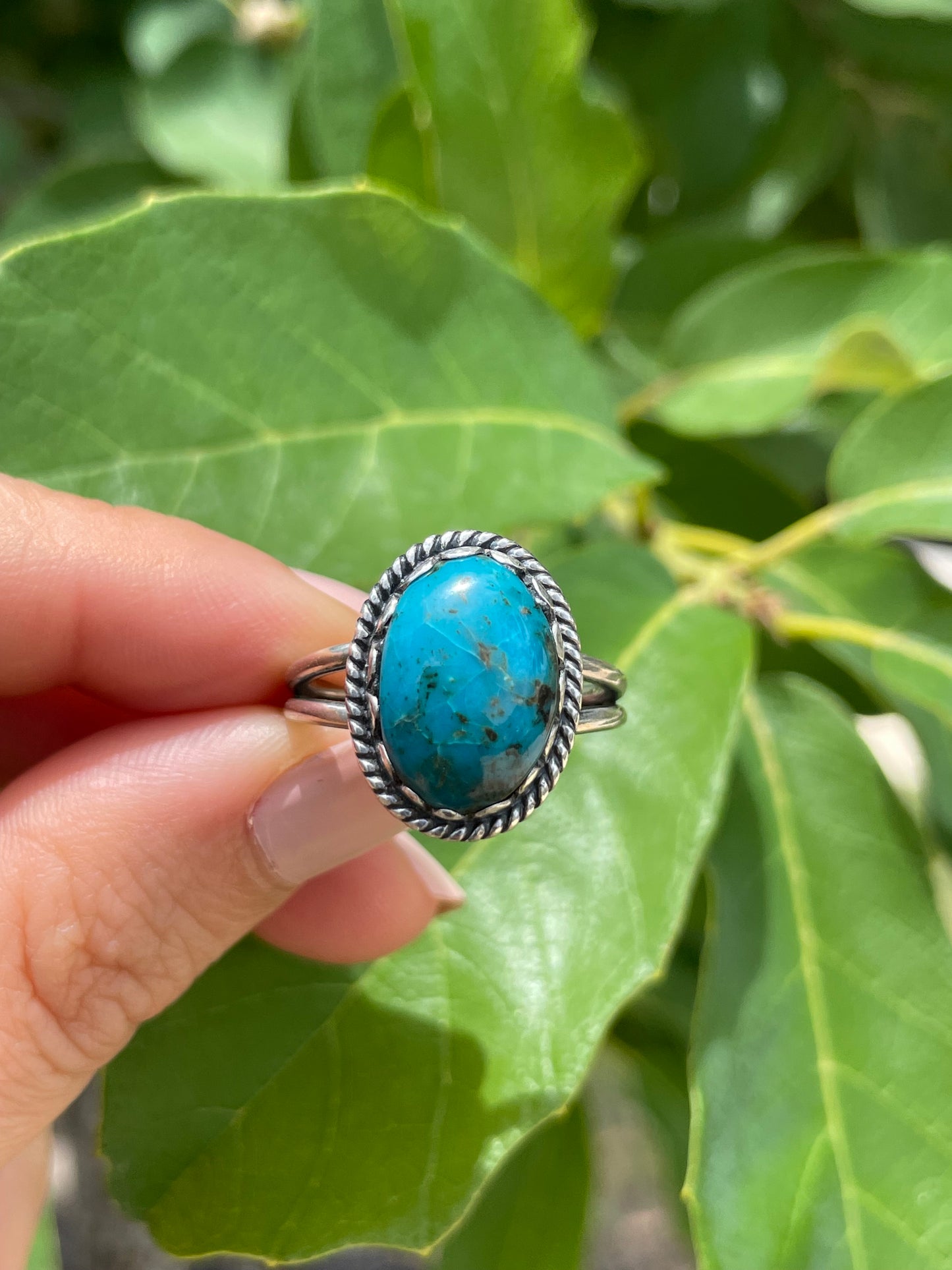 Kingman Turquoise Ring Size 9 | 925 Sterling Silver D183