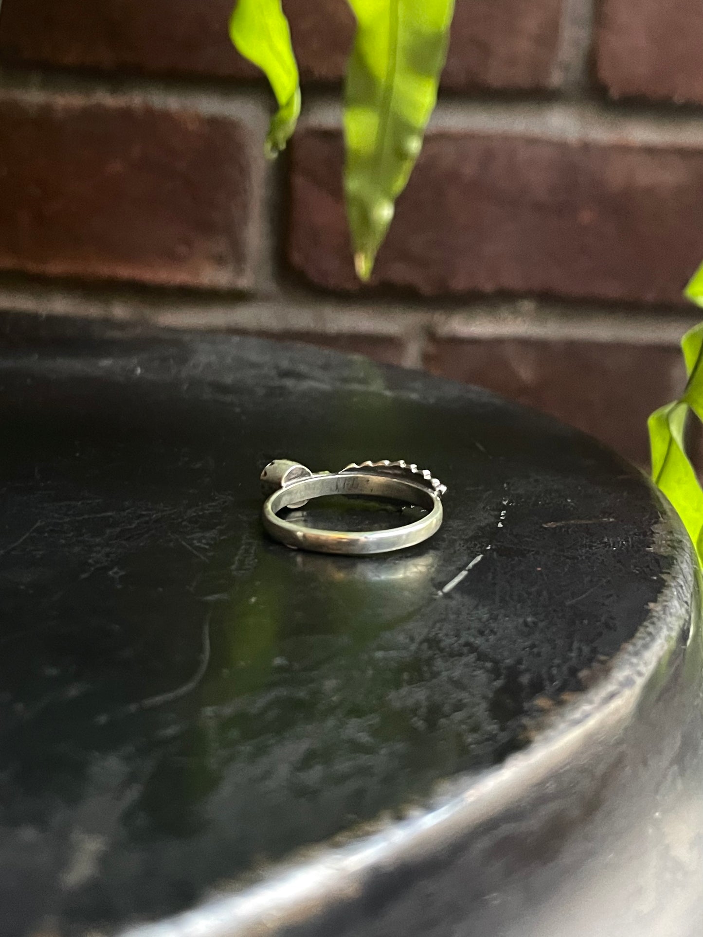 Pink Conch Feather Ring | Sterling Silver 925 Size 9.5 C743