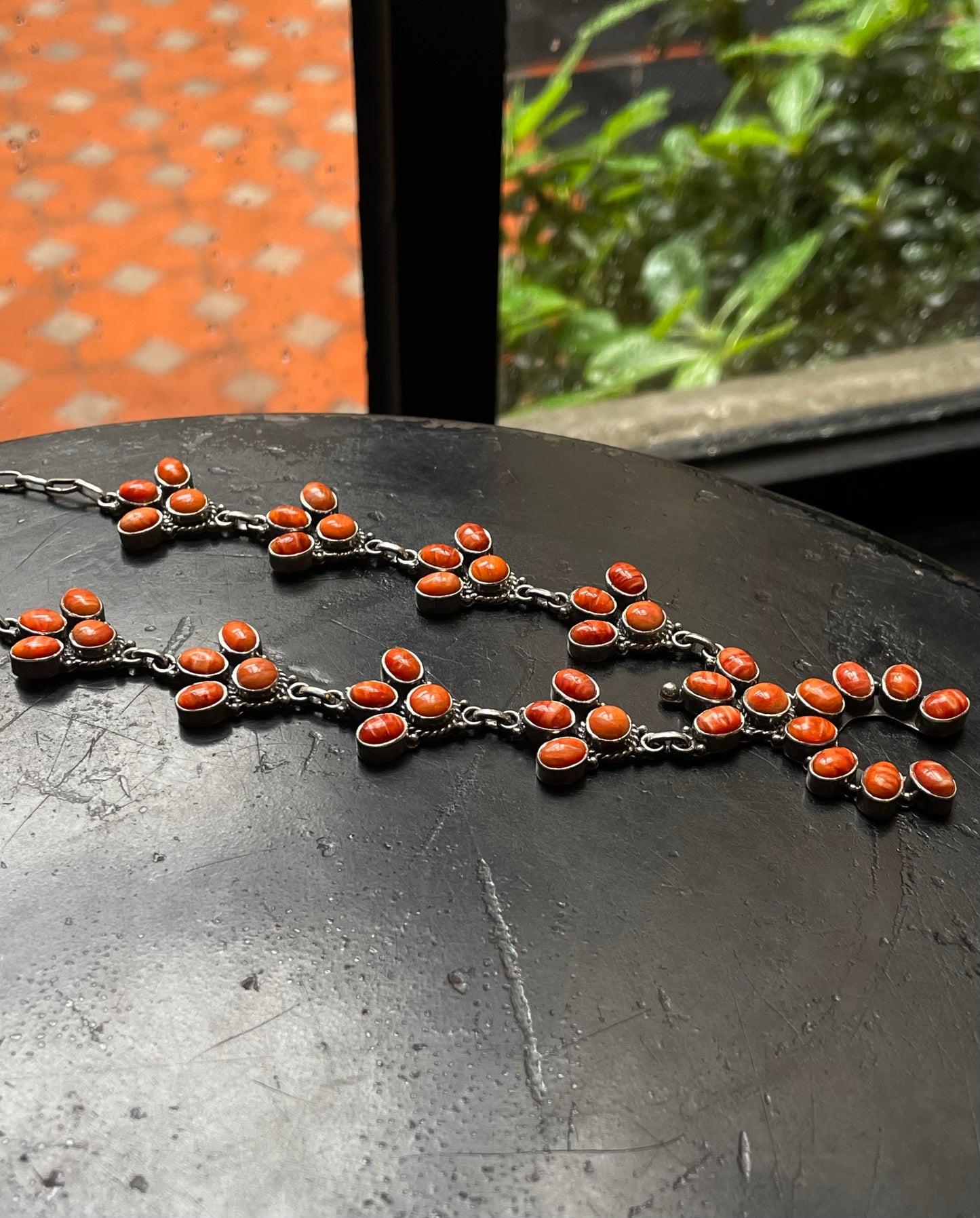 Spiny Oyster Naja Necklace | 925 Sterling Silver G257