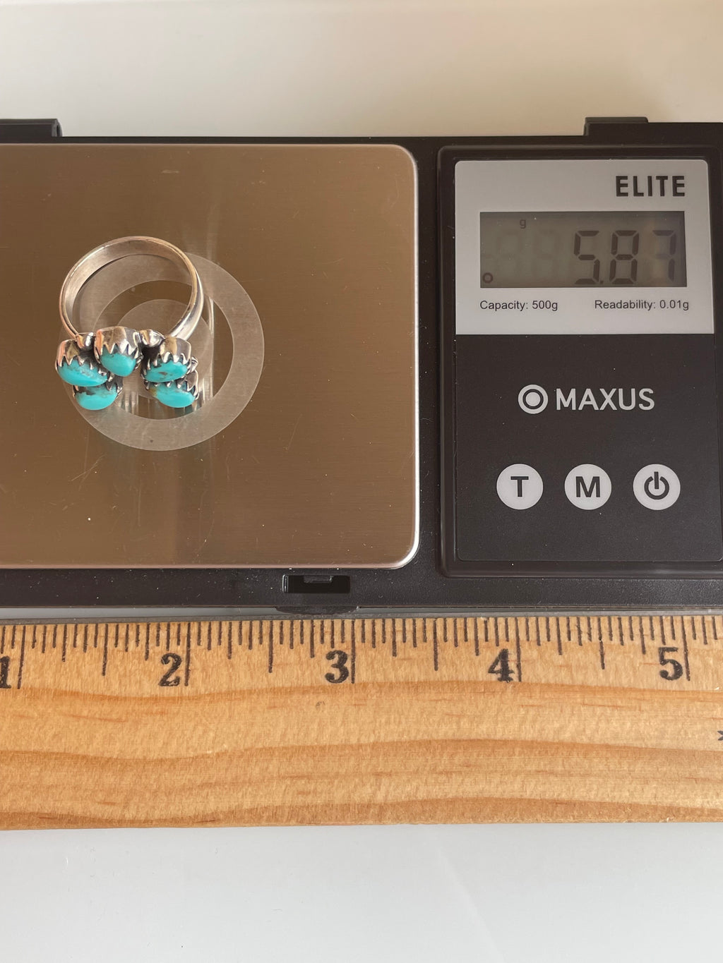 Kingman Turquoise Naja Ring Size 8 | 925 Sterling Silver G492