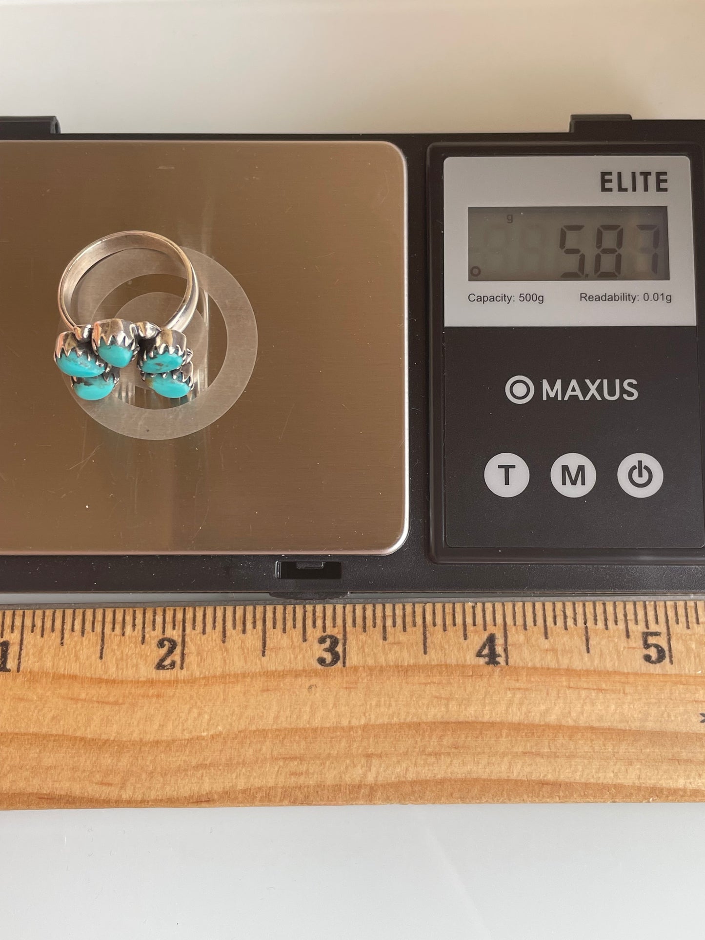 Kingman Turquoise Naja Ring Size 8 | 925 Sterling Silver G492