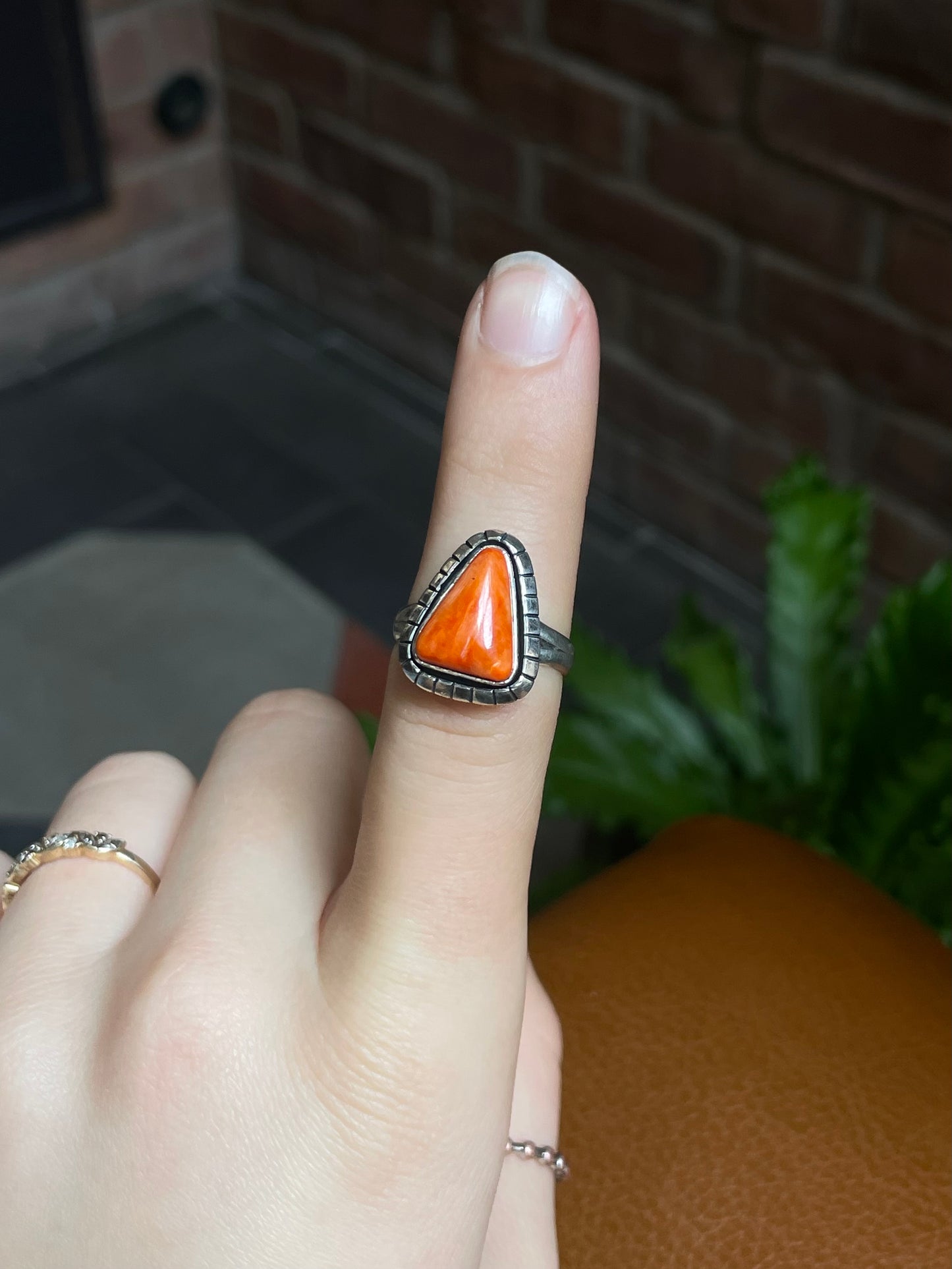 Spiny Oyster Ring | 925 Sterling Silver Size 7.5 E440