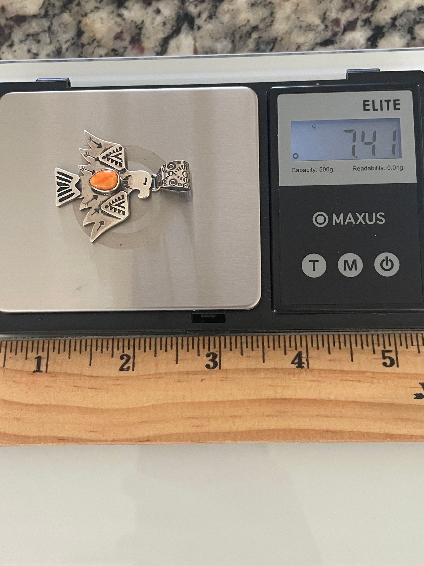 Spiny Oyster Thunderbird Pendant | Sterling Silver G435