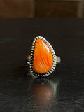 Spiny Oyster Twisted Wire Ring | Sterling Silver | Size 7 | A475